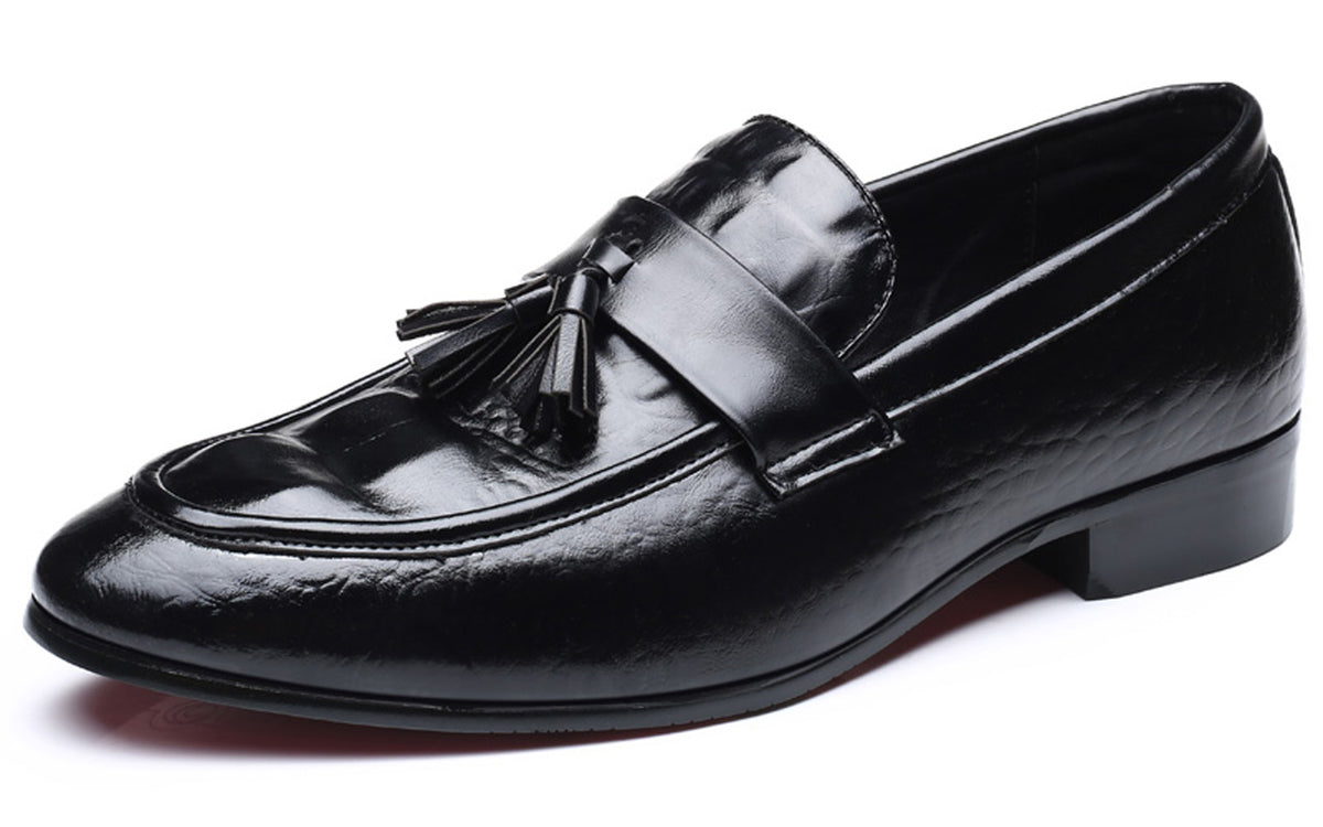 Santimon Genuine Leather Tassel Loafers - M12 Men main image 3