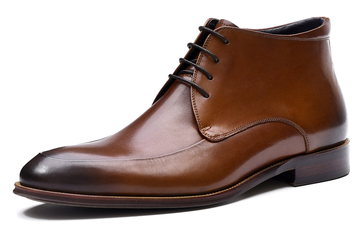 Men's Leather Casual Dress Boots – Santimon