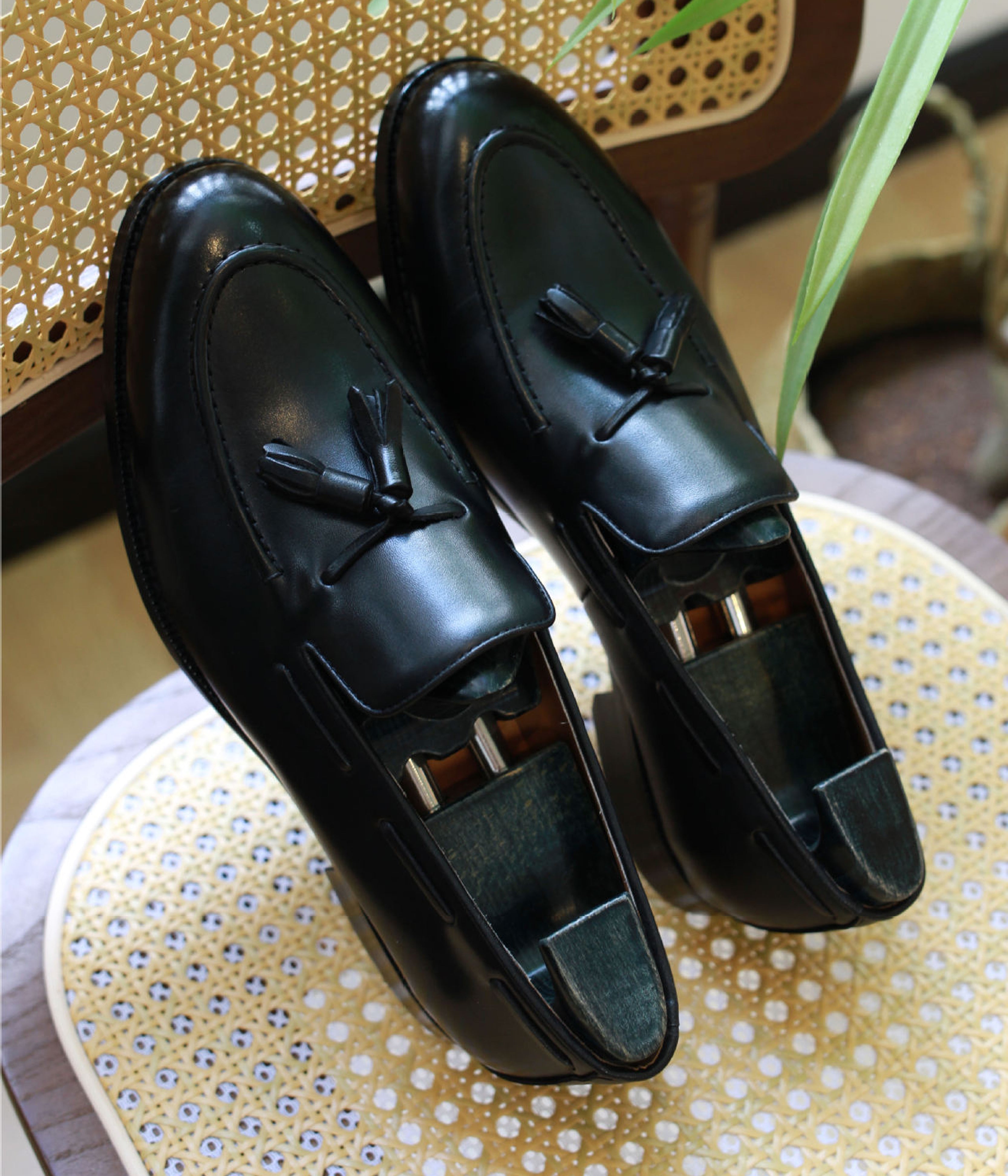 Santimon Genuine Leather Tassel Loafers - M12 Men main image 4