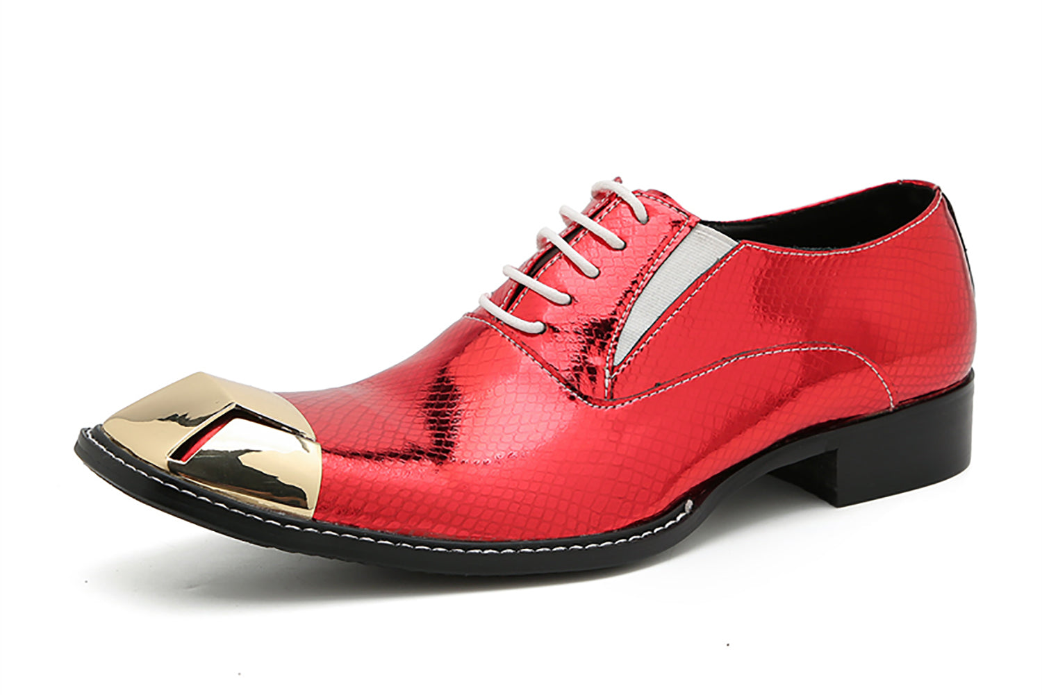 Men's Metal-Square Toe Dress Western Oxfords