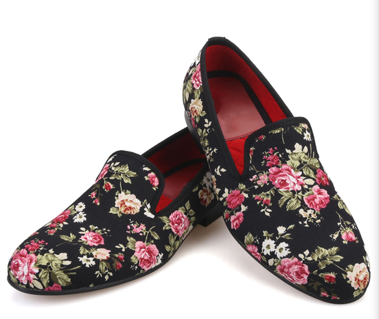 Men's Flowers Slip-Ons Prom Dress Loafers