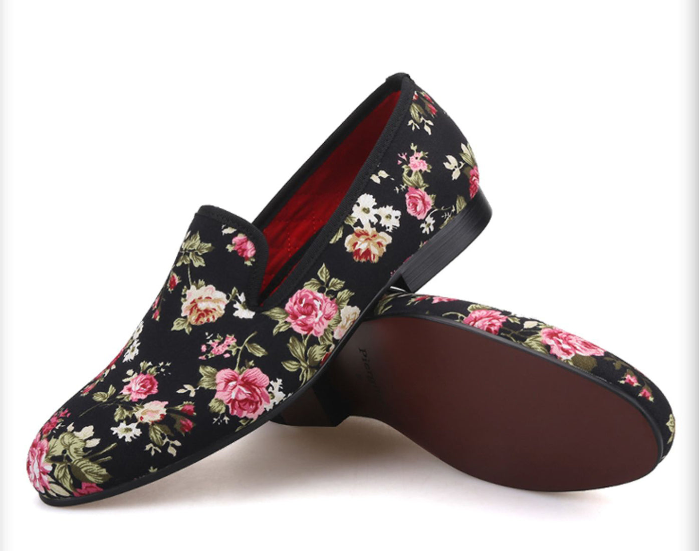 Men's Flowers Slip-Ons Prom Dress Loafers