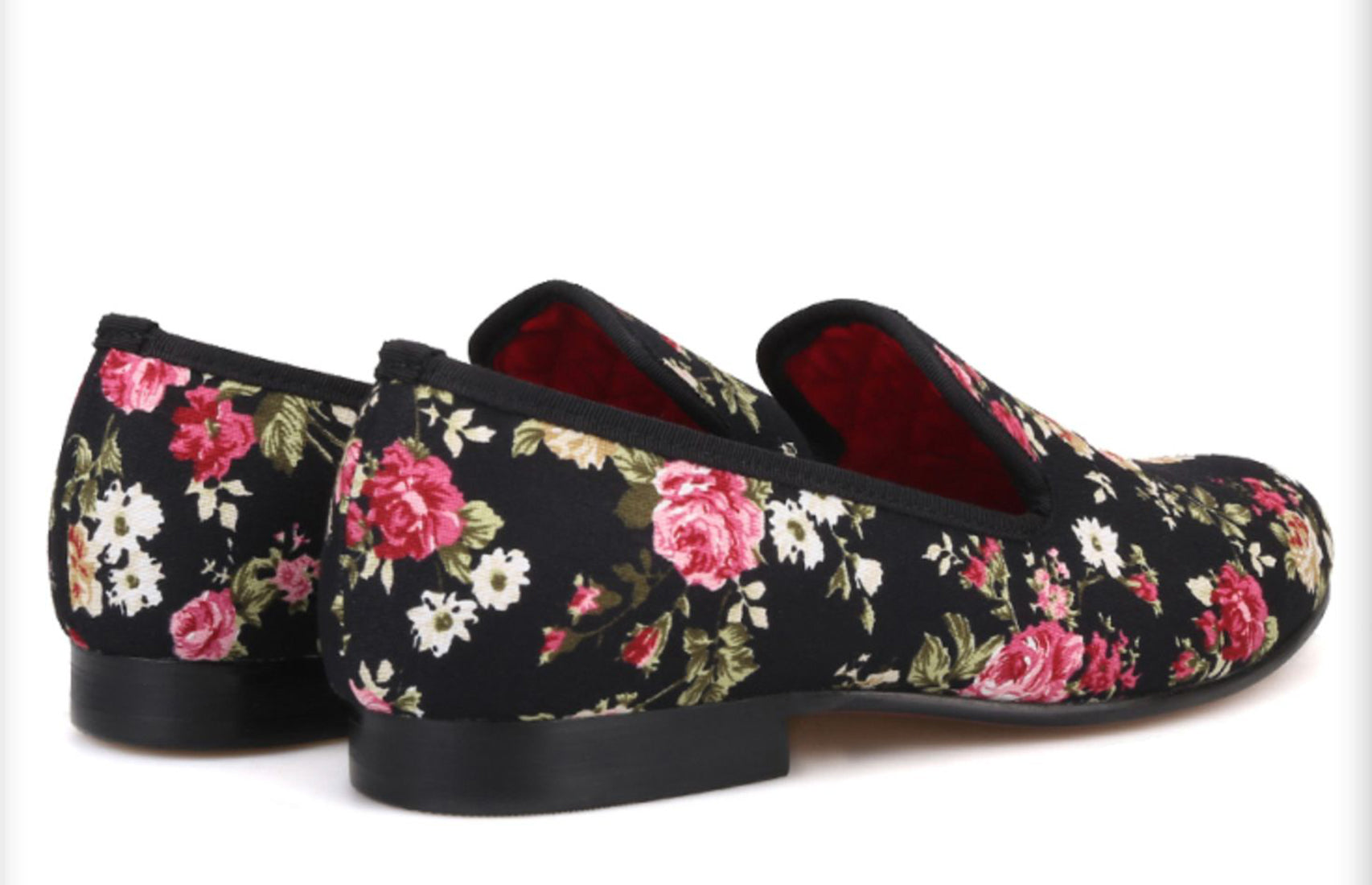 Men's Flowers Slip-Ons Prom Dress Loafers