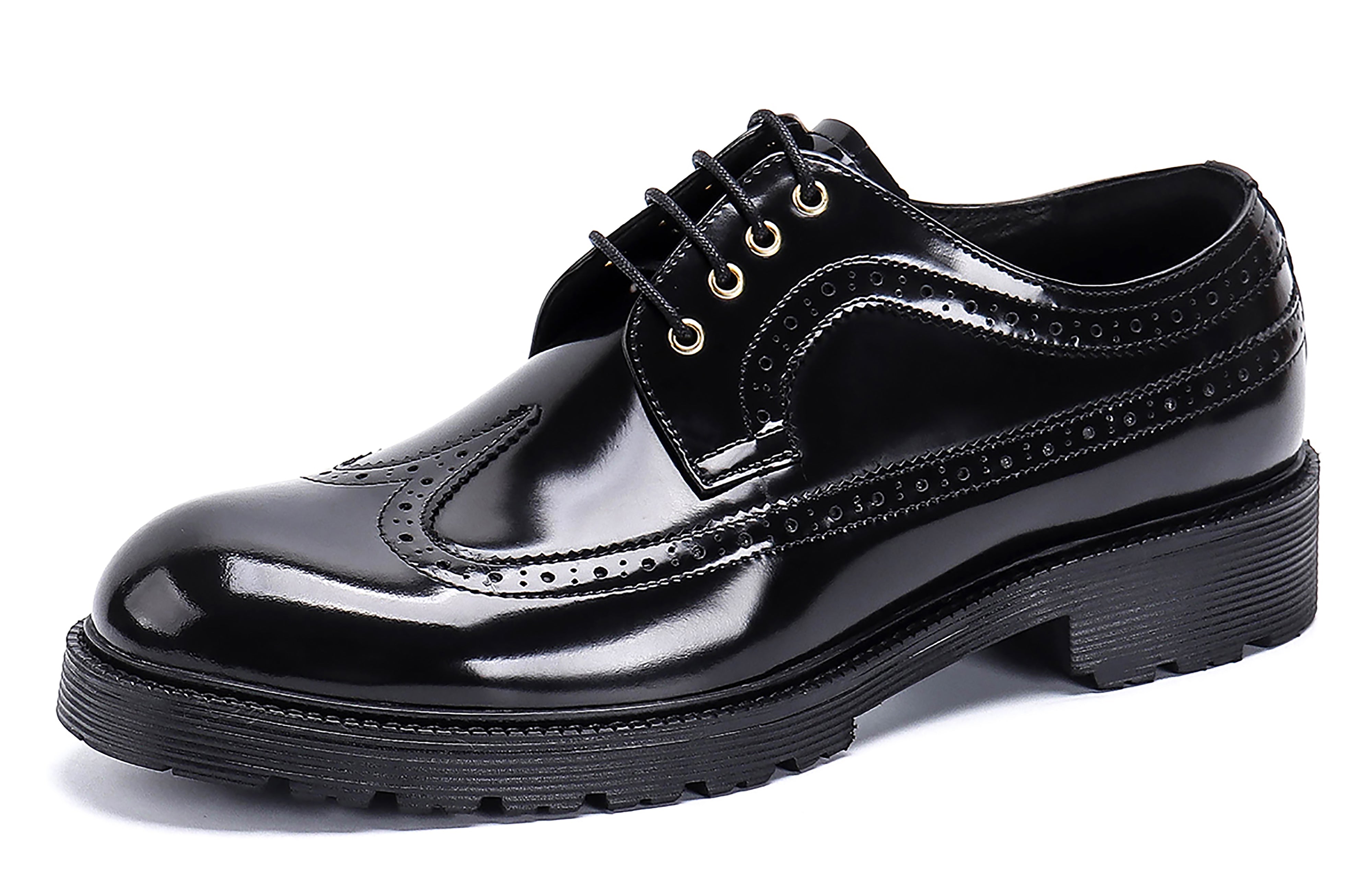 Men's Classic Dress Wingtip Brogues Derby