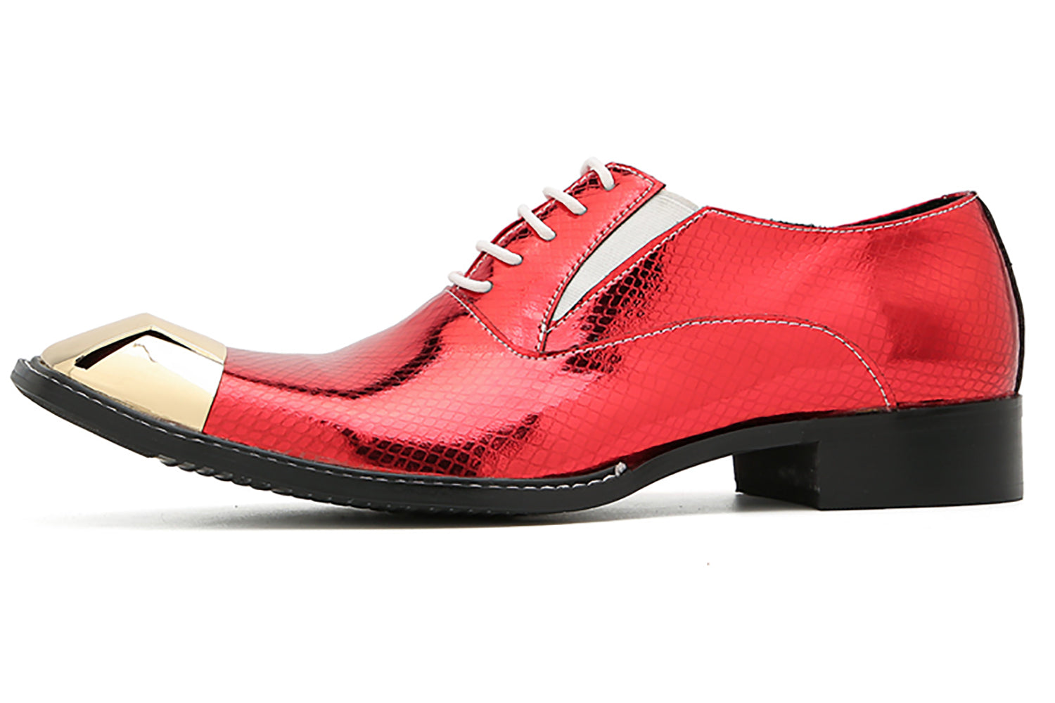 Men's Metal-Square Toe Dress Western Oxfords