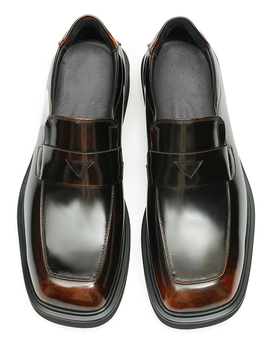 Mens Formal Dress Square Toe Penny Loafers