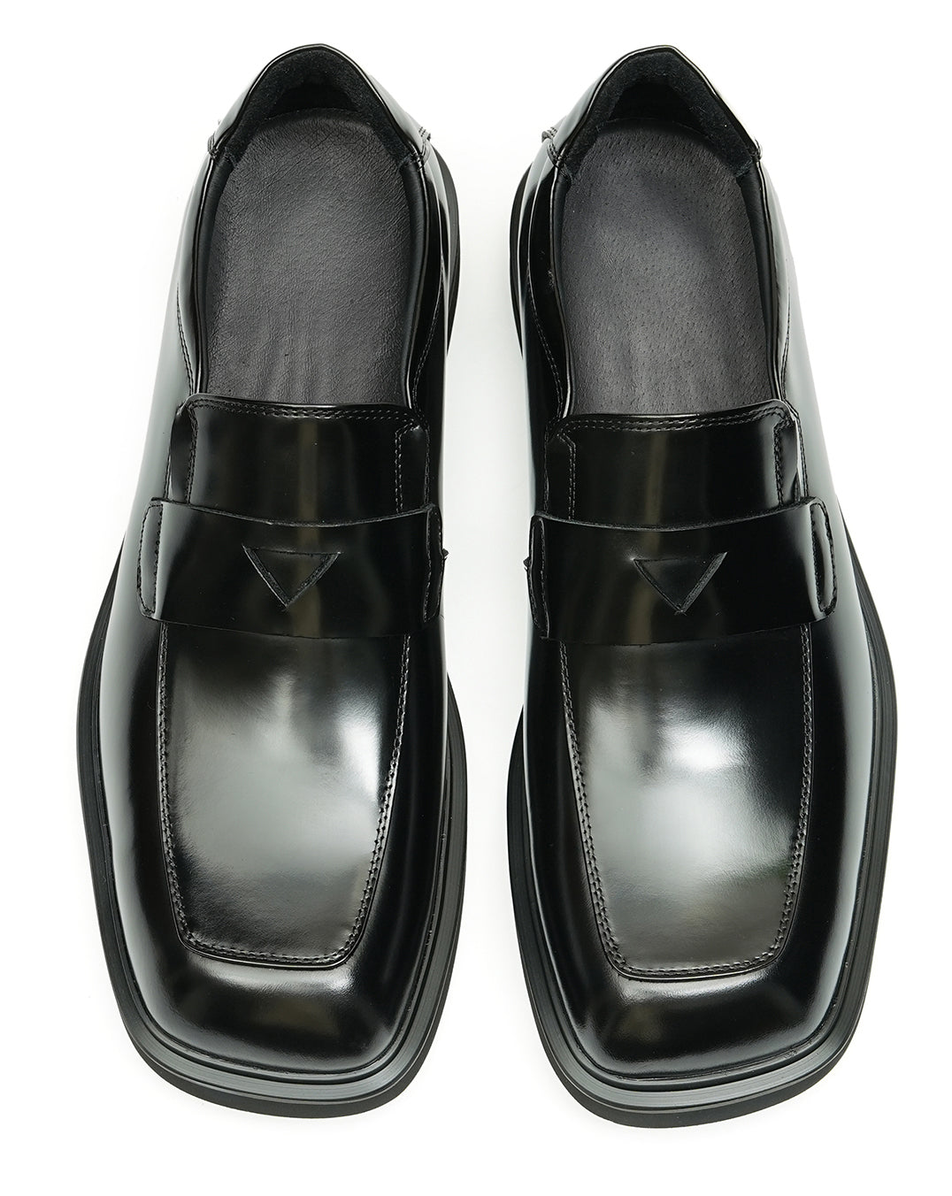 Mens Formal Dress Square Toe Penny Loafers