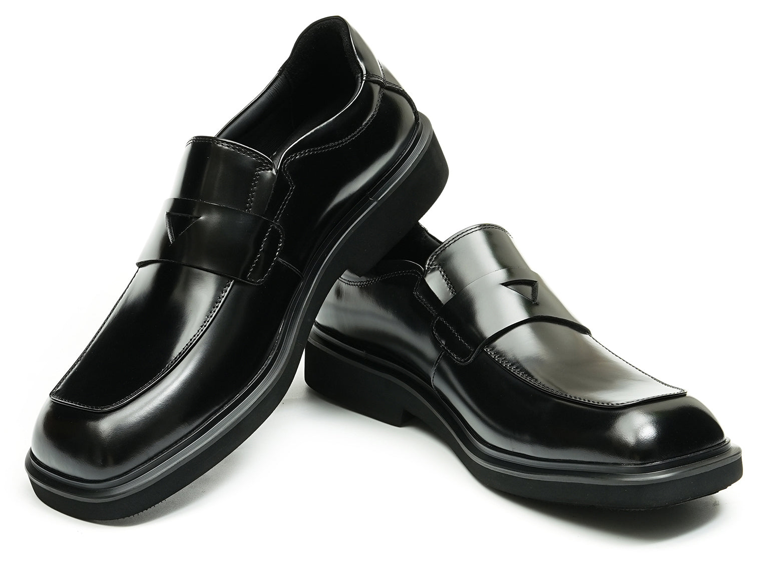 Mens Formal Dress Square Toe Penny Loafers