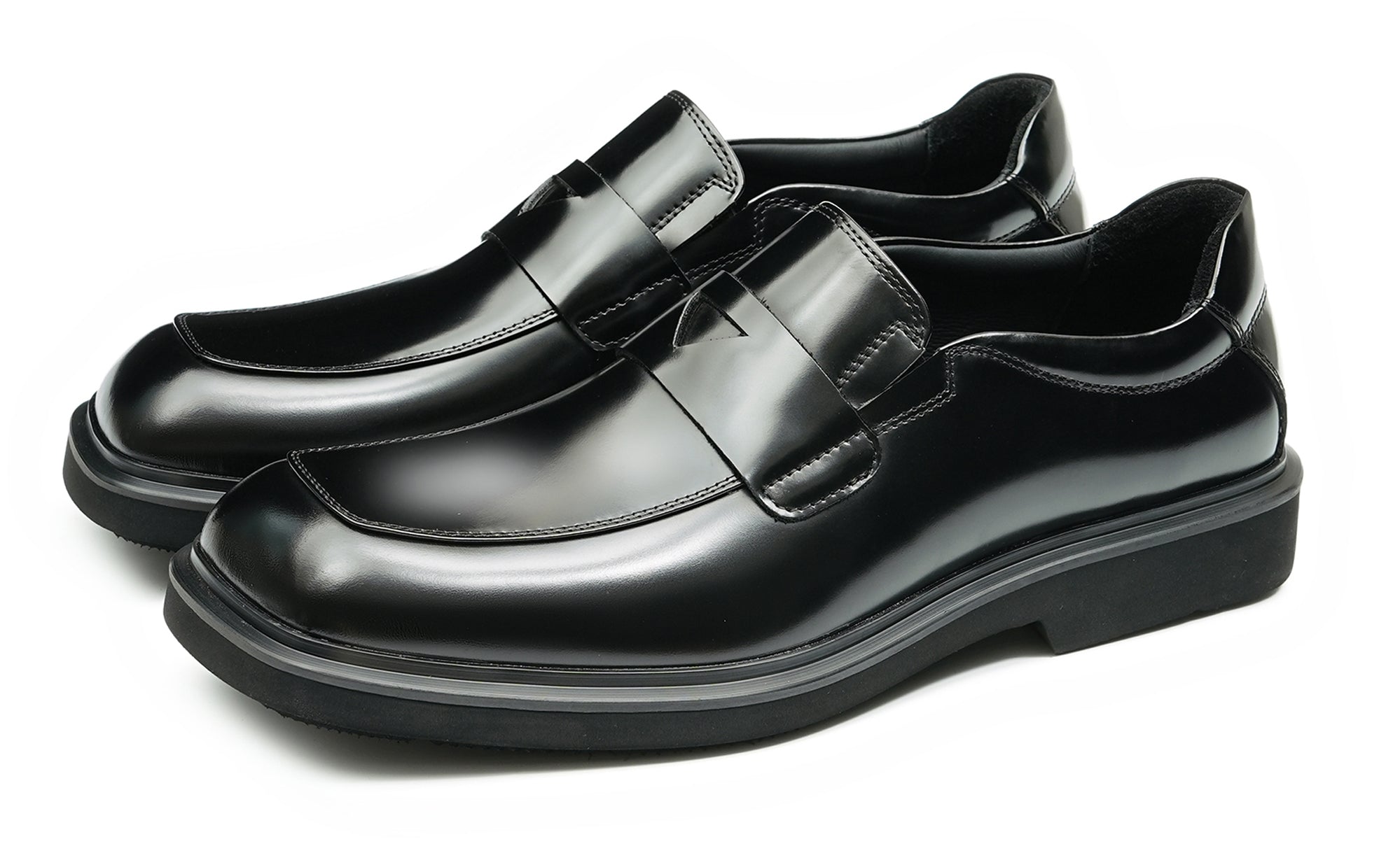 Mens Formal Dress Square Toe Penny Loafers