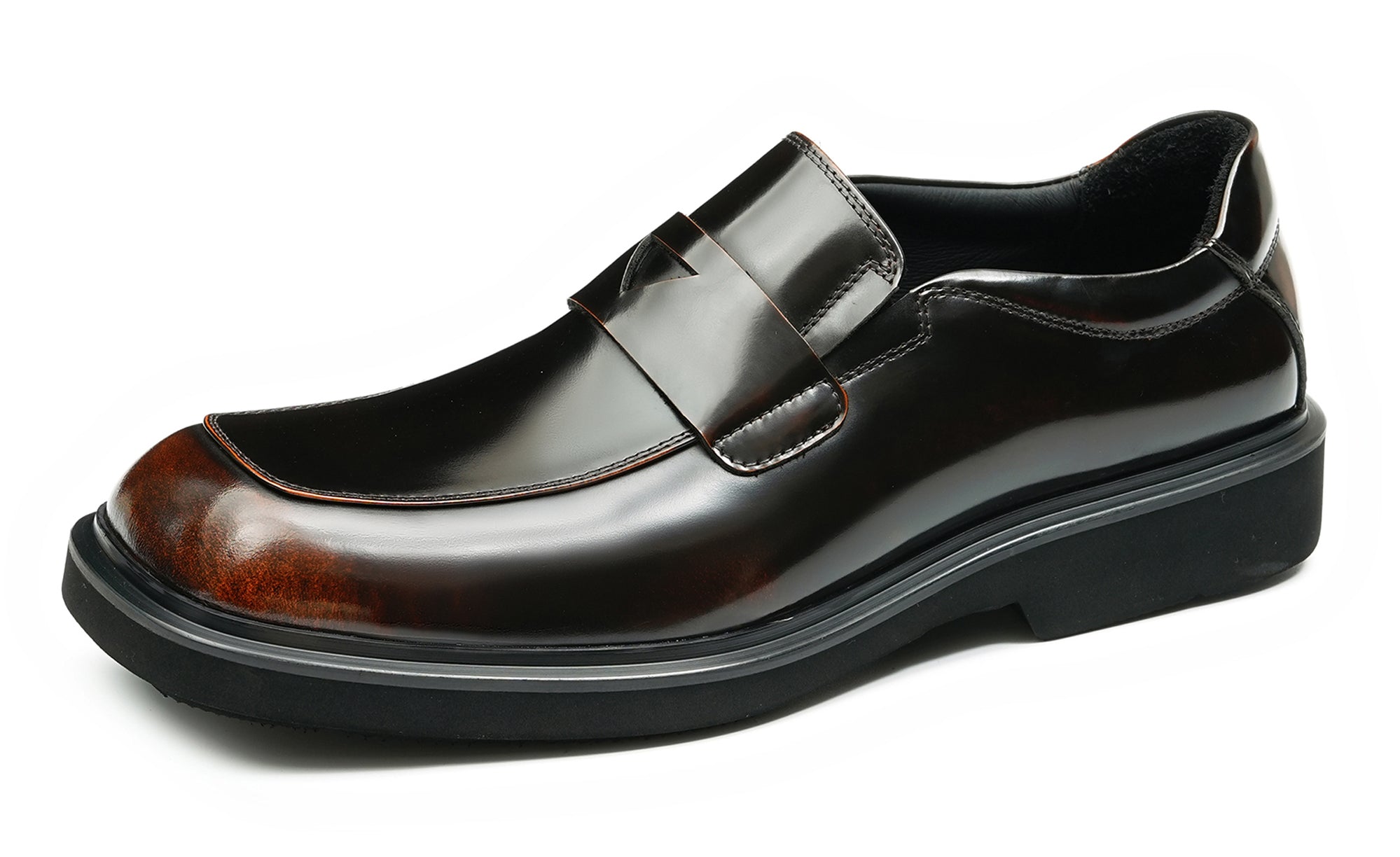 Mens Formal Dress Square Toe Penny Loafers