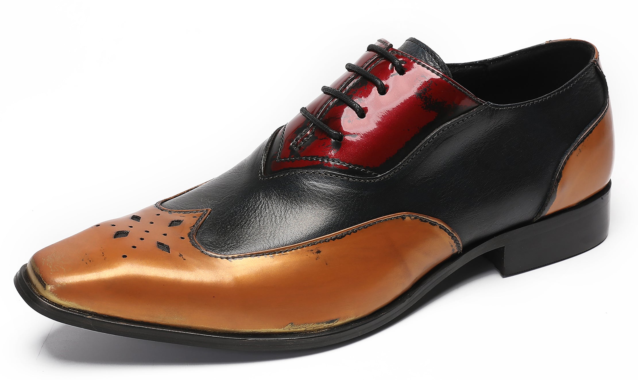 Mens Three Tone Halloween Casual Oxfords