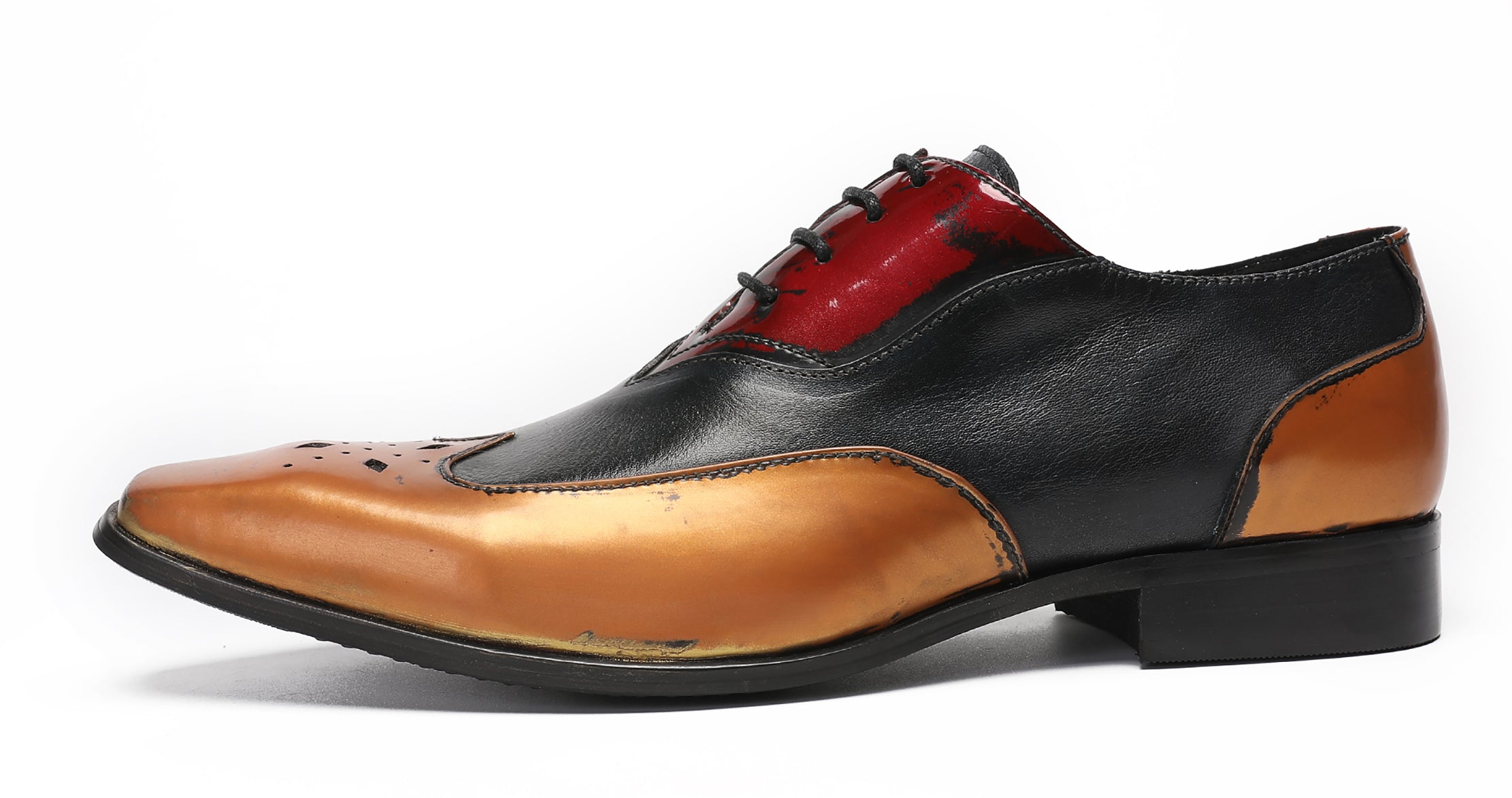 Mens Three Tone Halloween Casual Oxfords