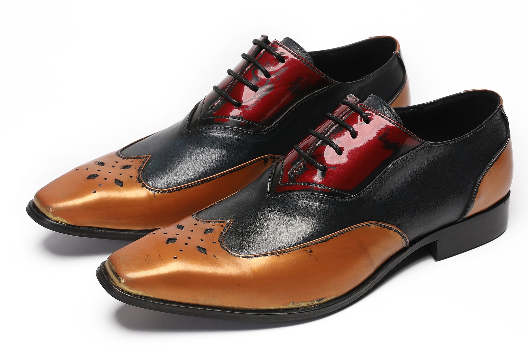 Mens Three Tone Halloween Casual Oxfords