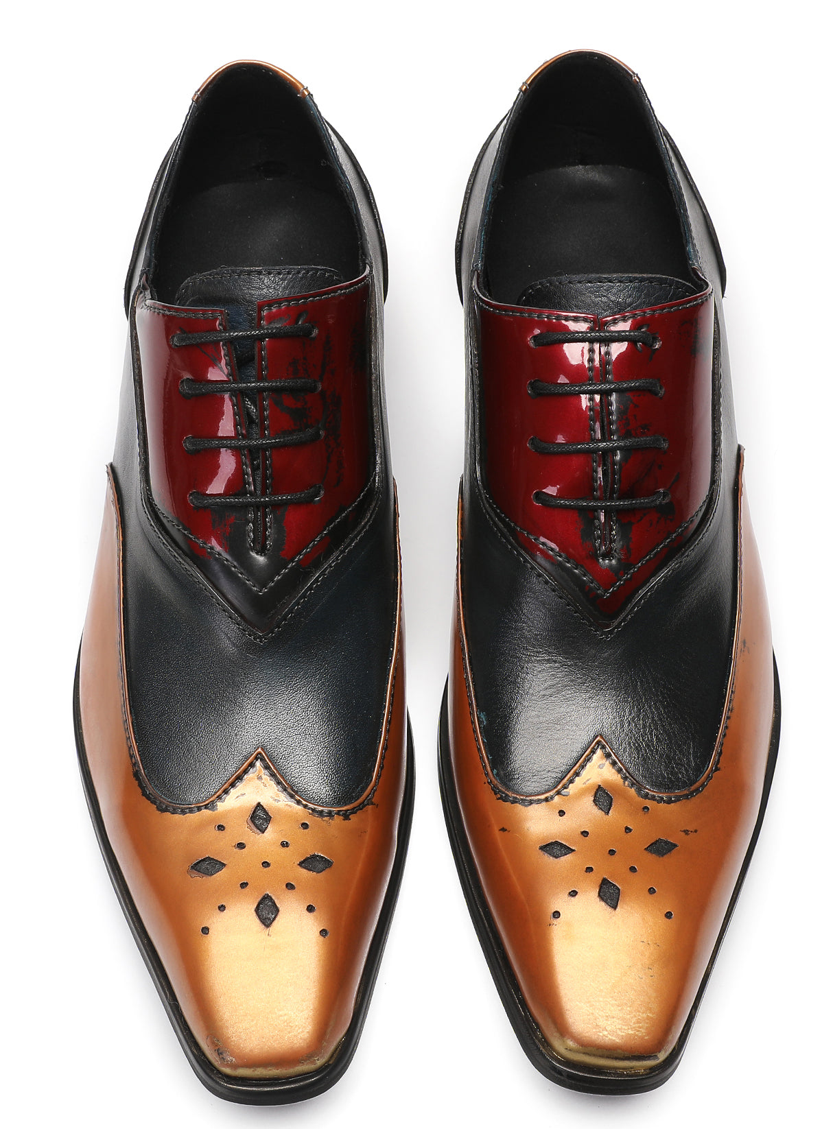 Mens Three Tone Halloween Casual Oxfords