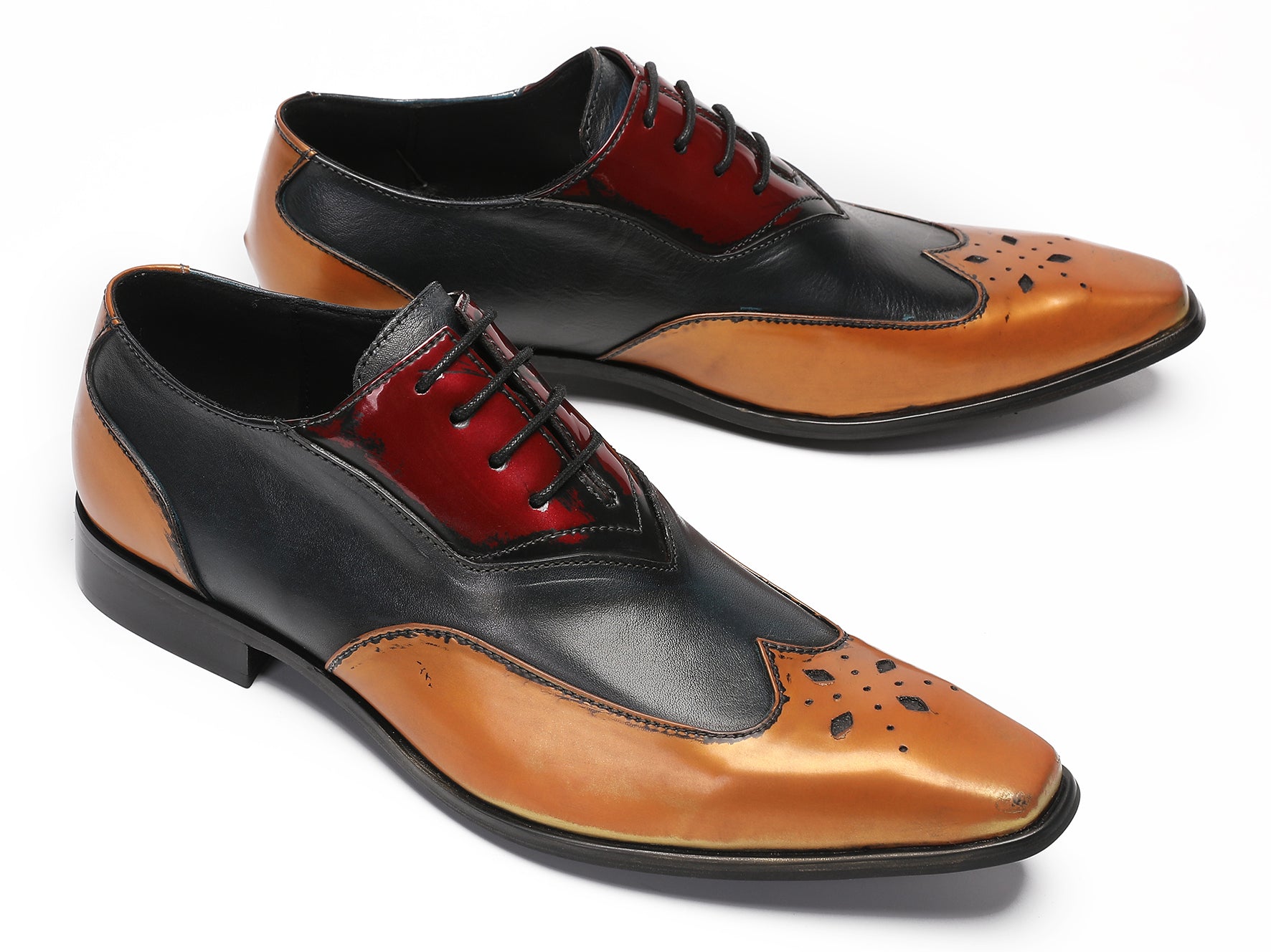 Mens Three Tone Halloween Casual Oxfords