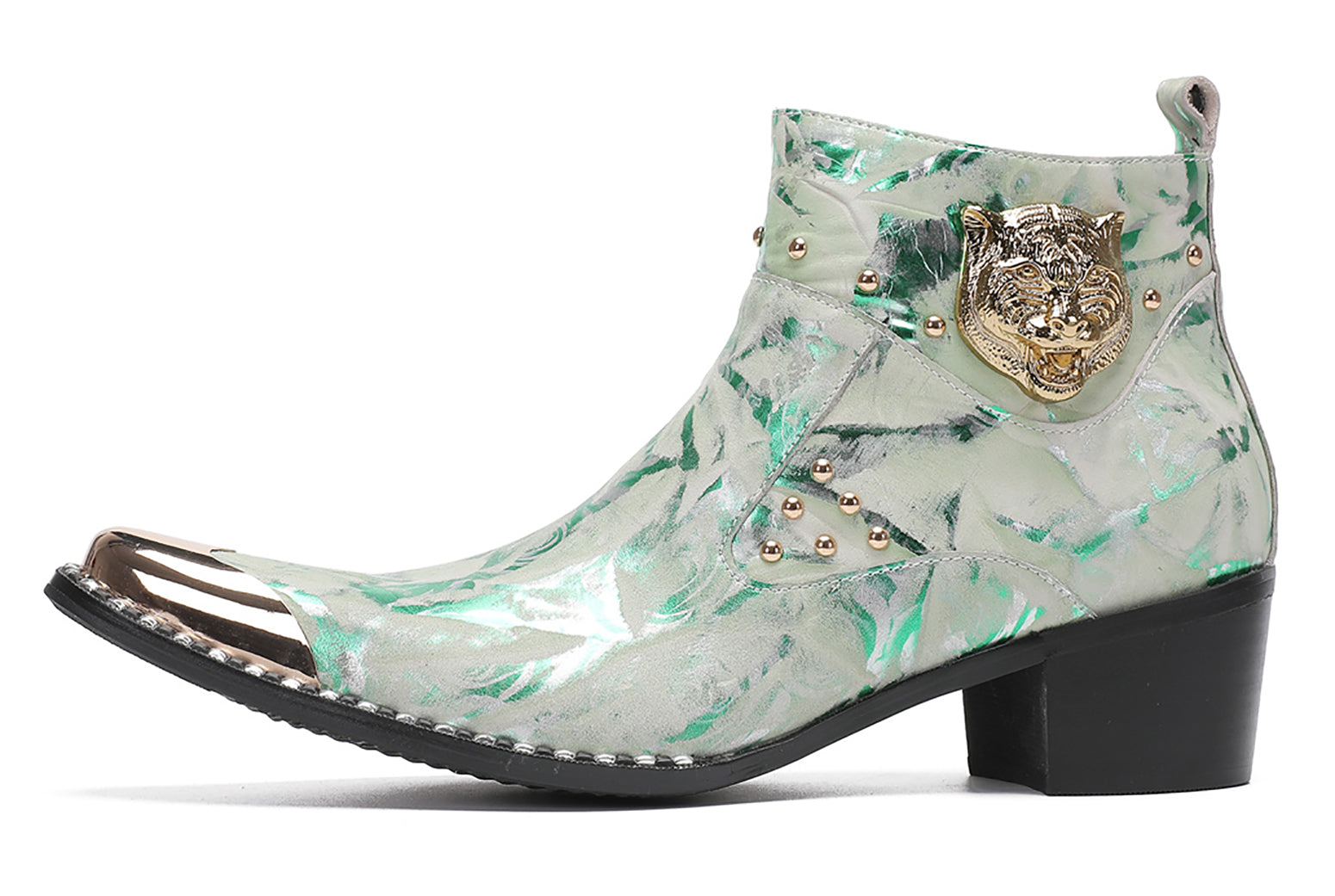 Cowboy Boots for Mens Casual Party Dress Color Genuine Leather Metal-Square Toe Chelsea Boots Fashion Western Prom Ankle Boot for Boys – Santimon Cowboy Boots for Mens Casual Party Dress Color Genuine Leather Metal-Square Toe Chelsea Boots Fashion Western Prom Ankle Boot for Boys – Santimon