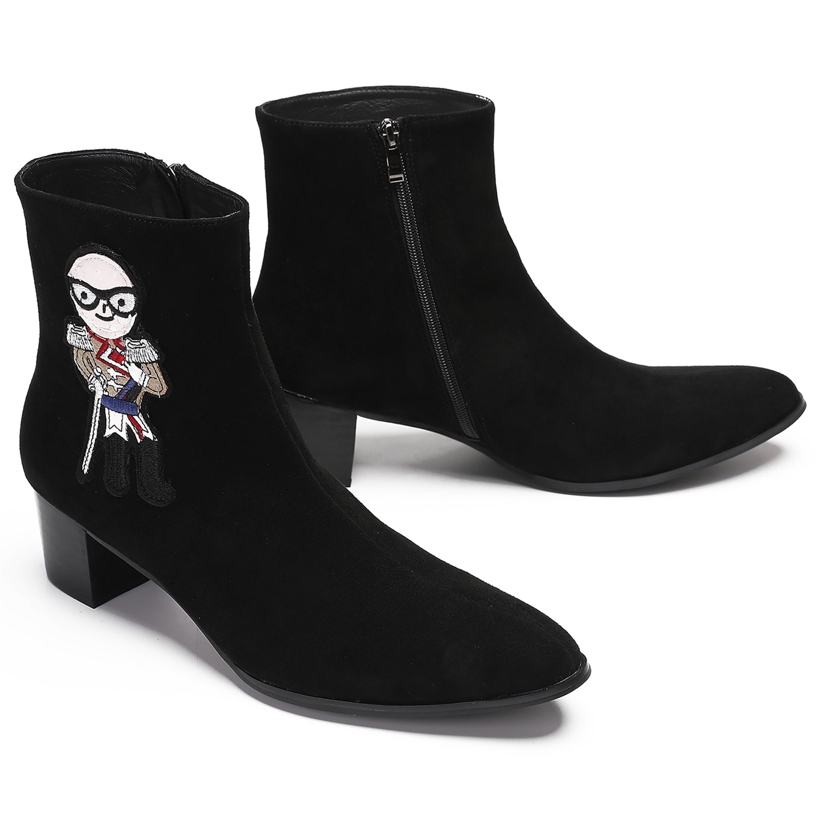 Men's Fashion Casual Zipper Western Boots