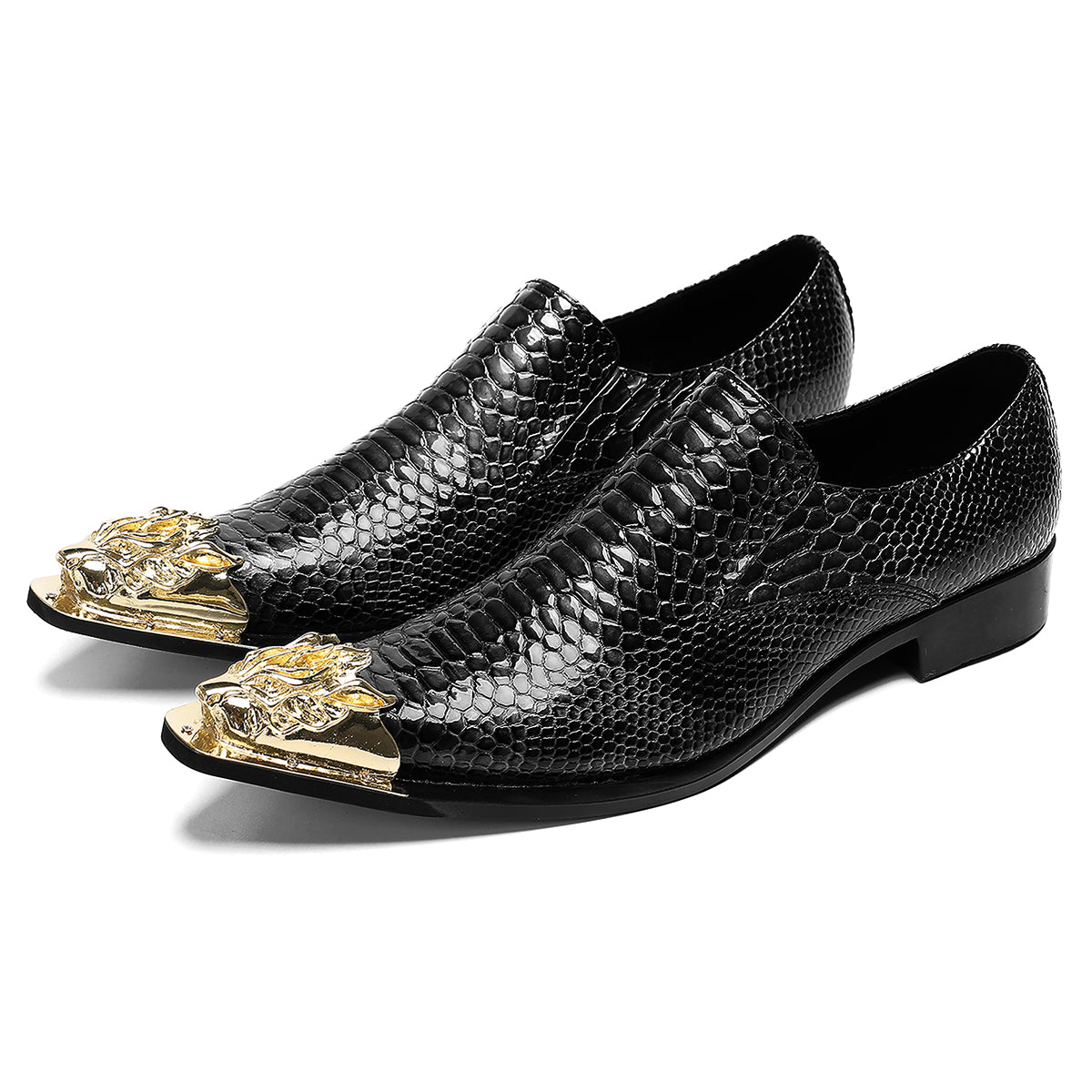 Men's Casual Metal-Tip Toe Penny Loafers