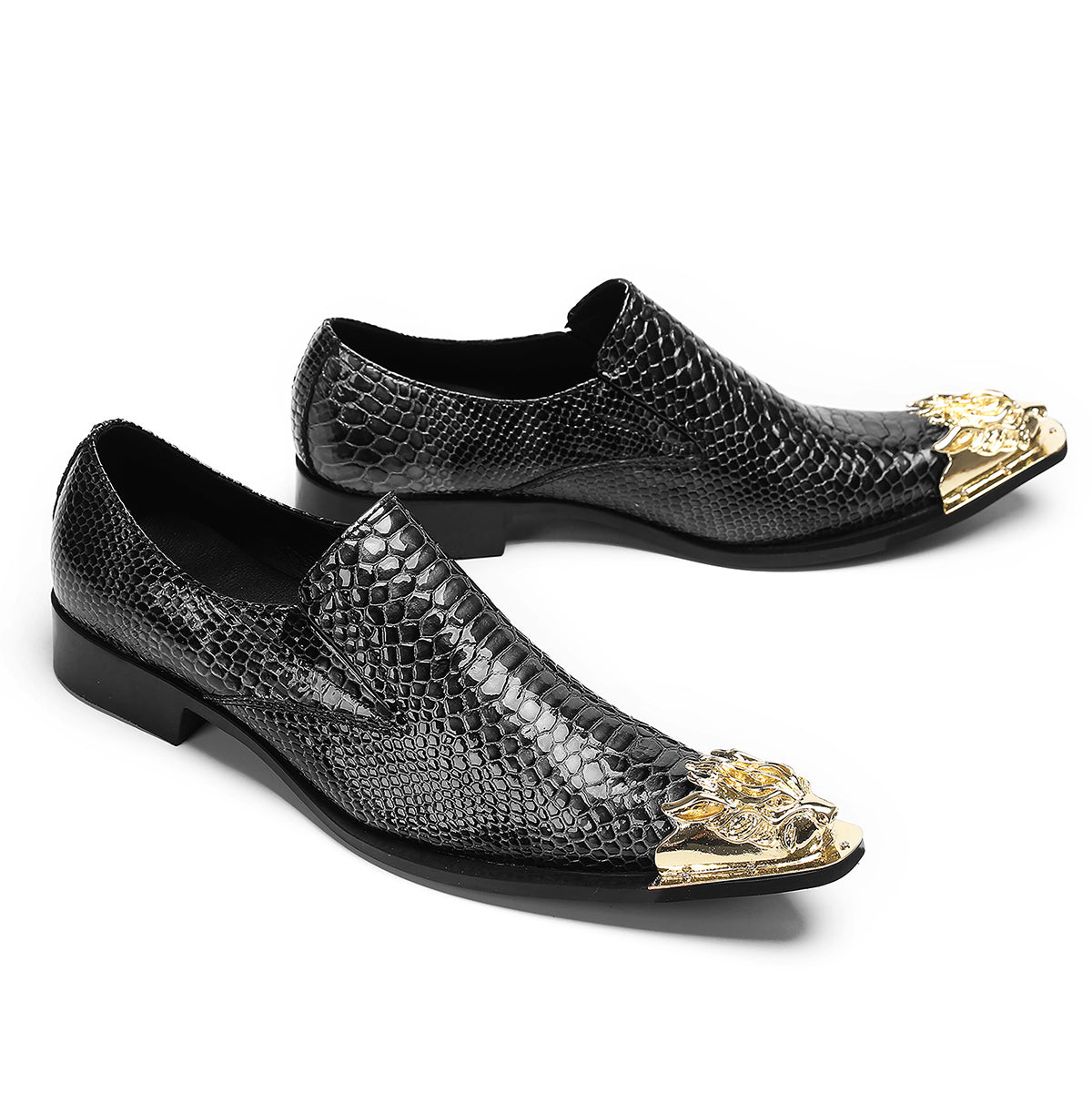 Men's Casual Metal-Tip Toe Penny Loafers
