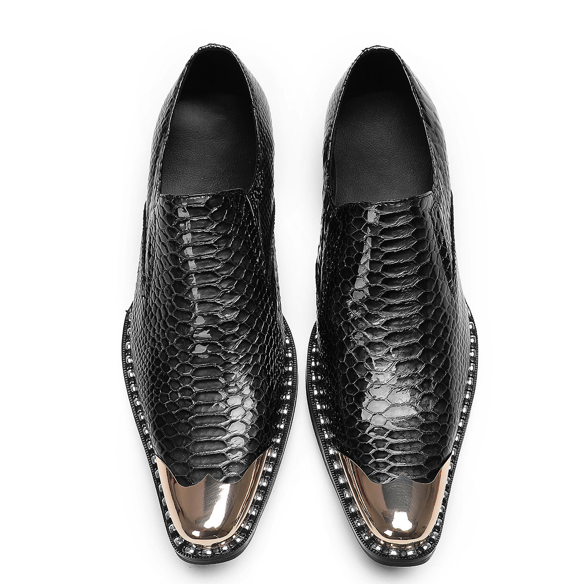 Men's Casual Metal-Tip Toe Penny Loafers