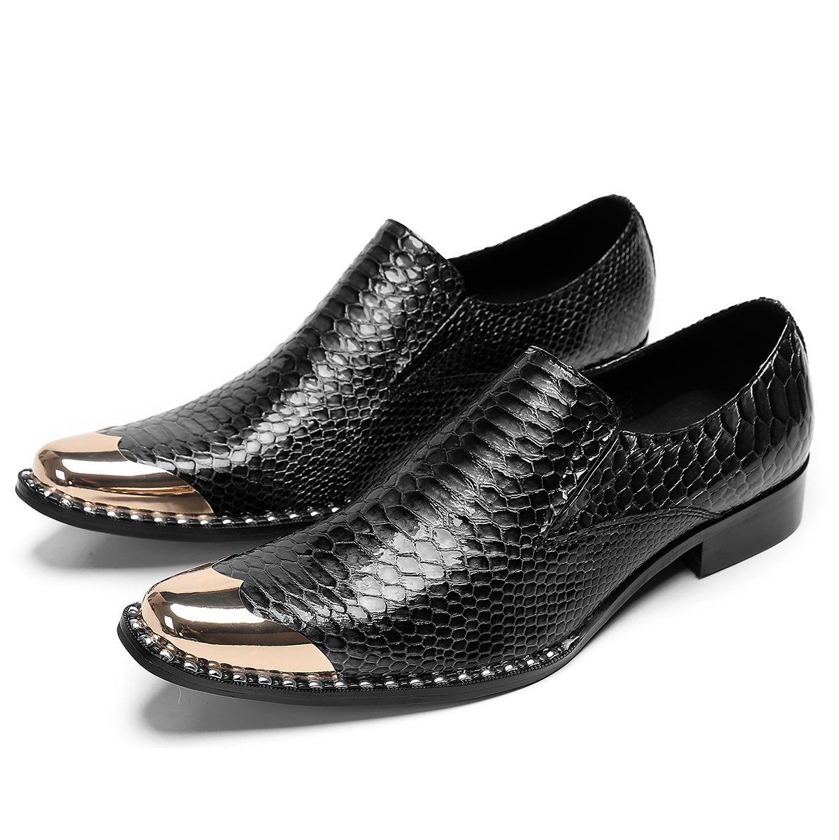 Men's Casual Metal-Tip Toe Penny Loafers