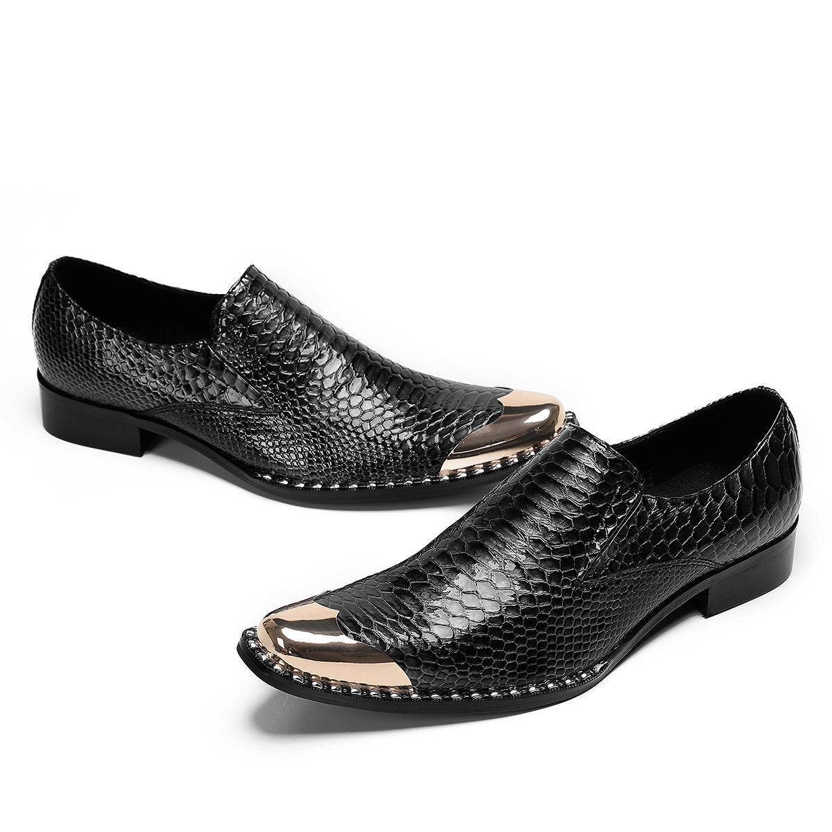 Men's Casual Metal-Tip Toe Penny Loafers