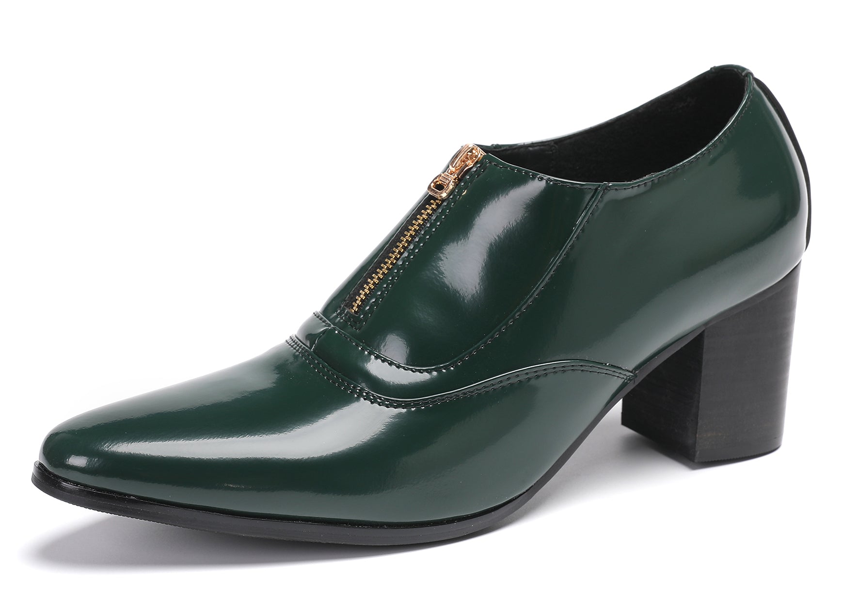 Men's Casual Dress Zipper Opera Pumps