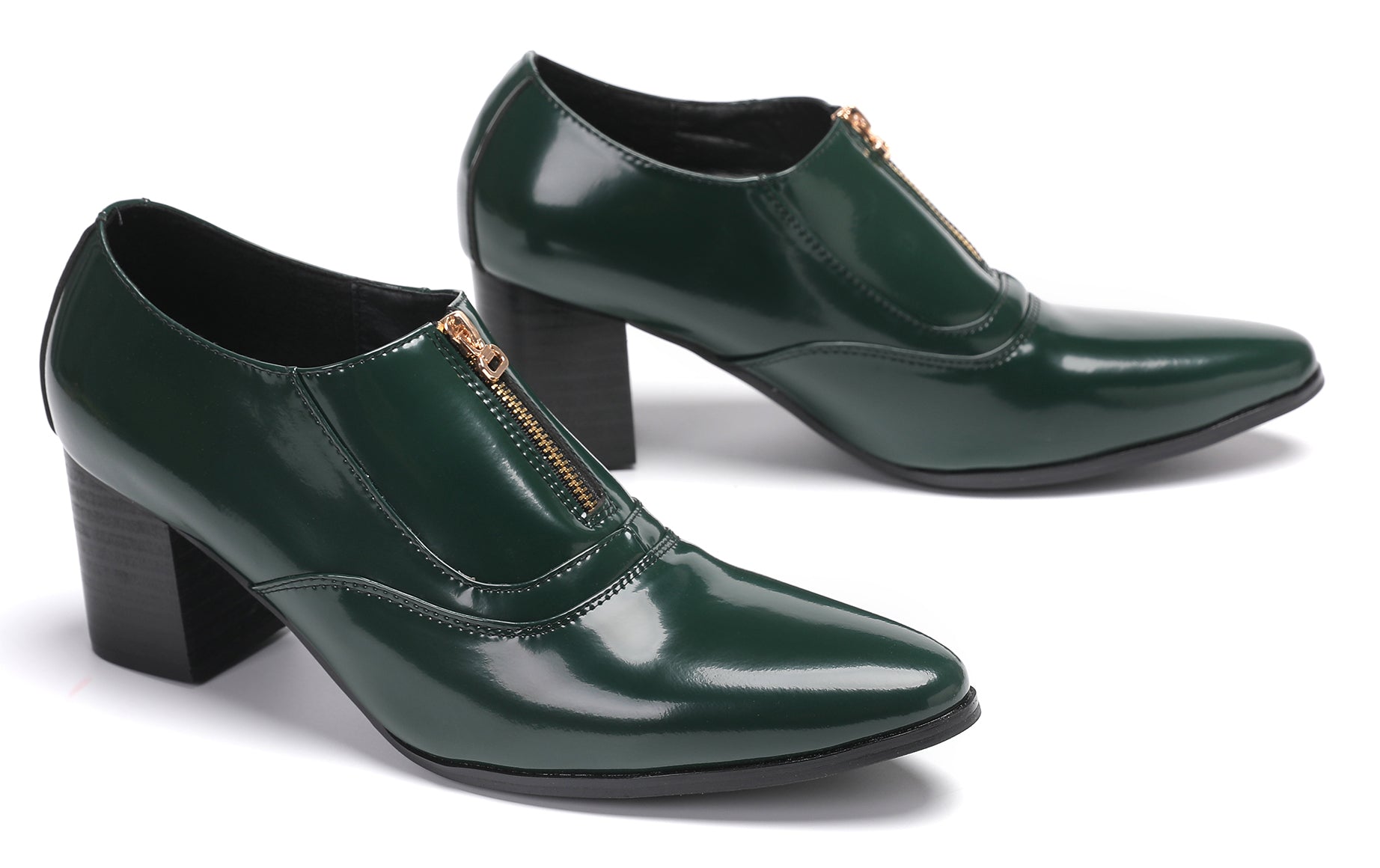 Men's Casual Dress Zipper Opera Pumps