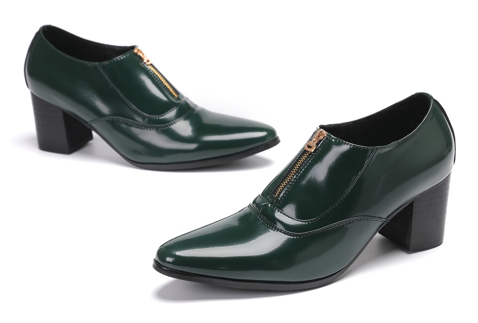 Men's Casual Dress Zipper Opera Pumps