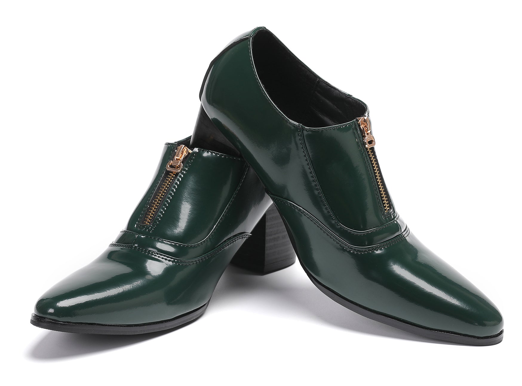 Men's Casual Dress Zipper Opera Pumps