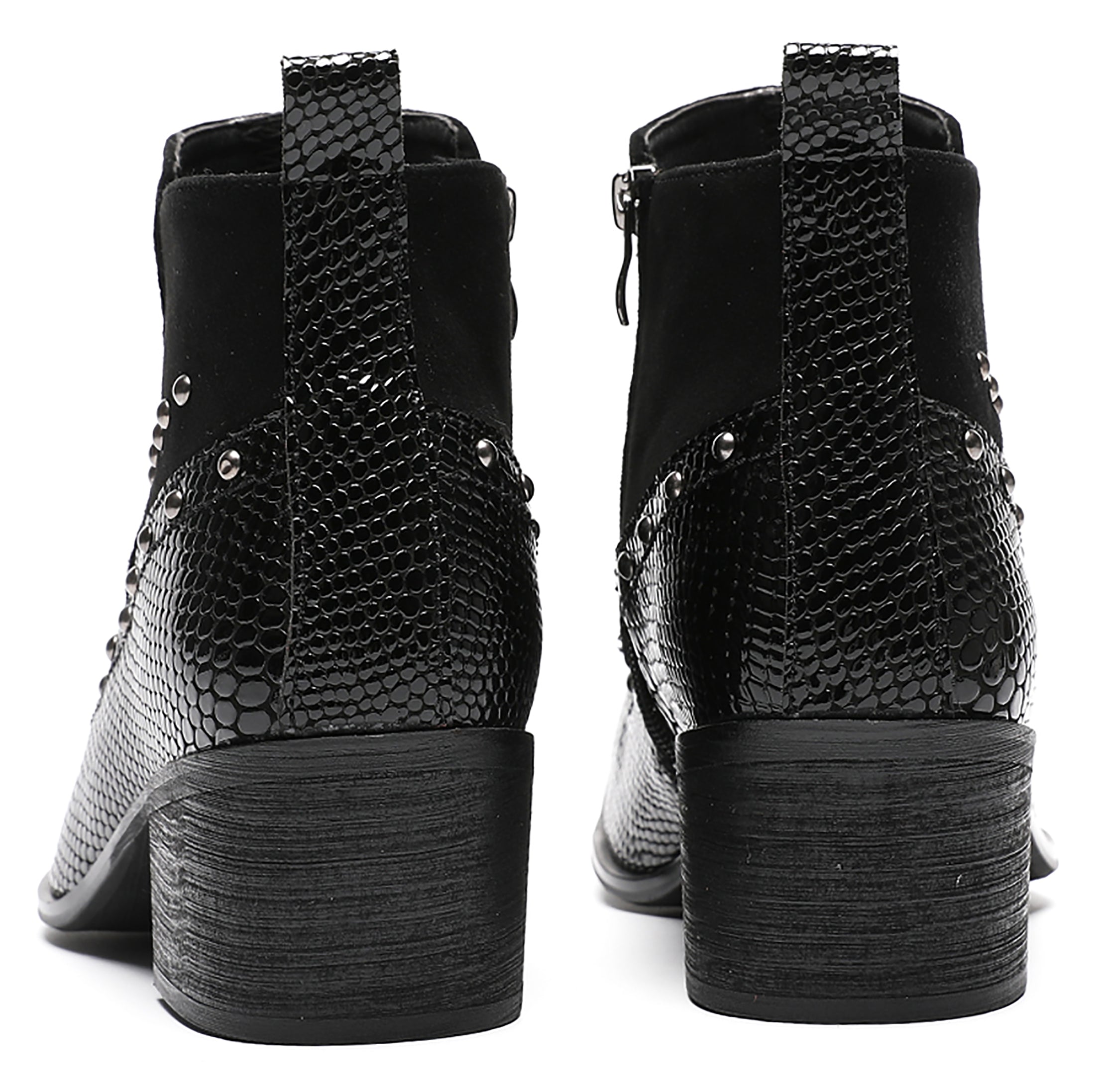 Mens Chelsea Boots Beads Zipper Ankle Boots