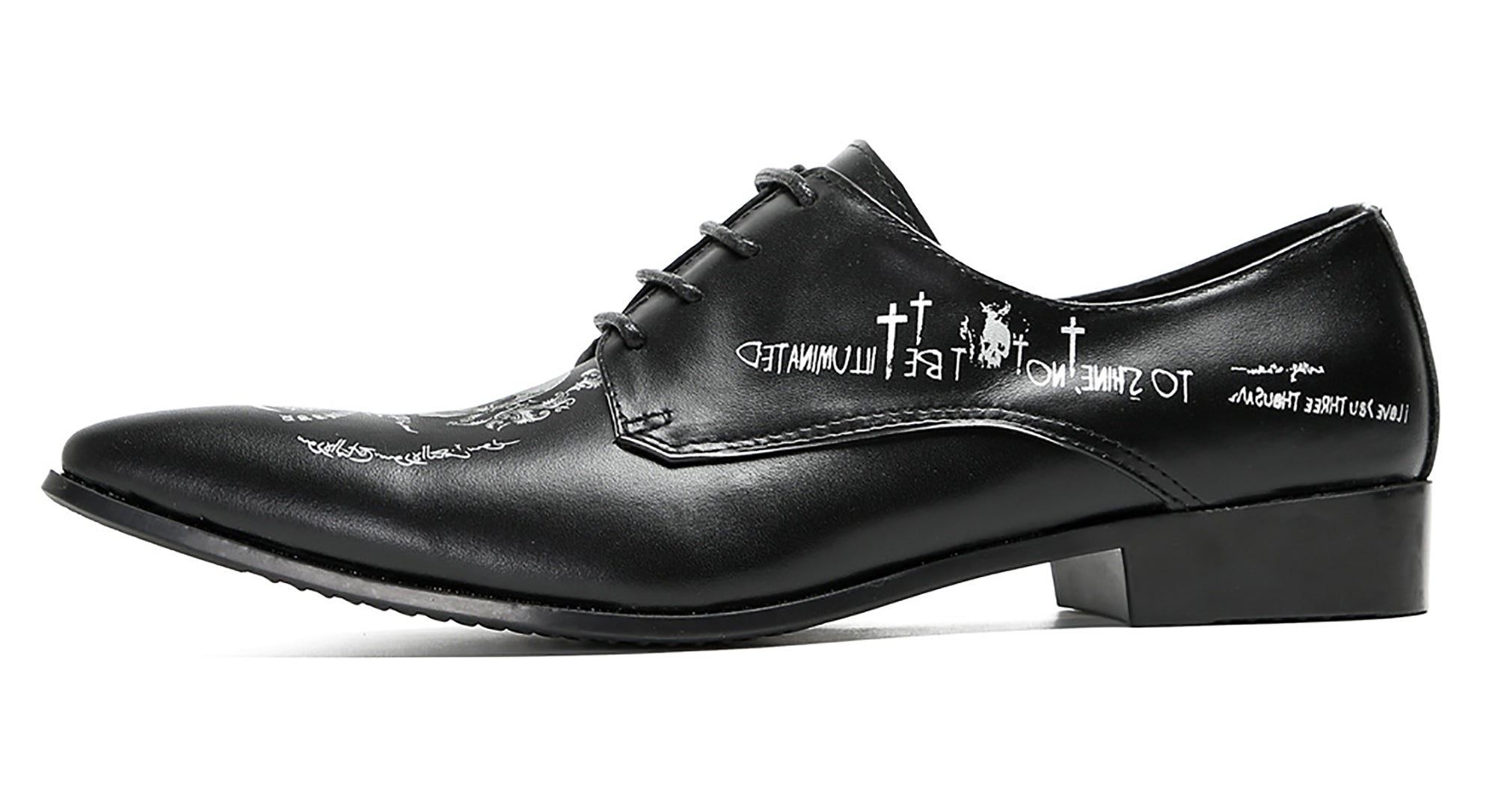 Mens Skull Halloween Casual Oxfords