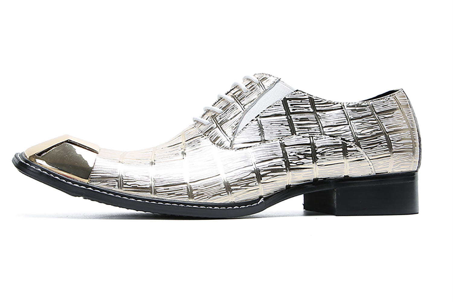 Men's Metal-Square Toe Dress Western Oxfords