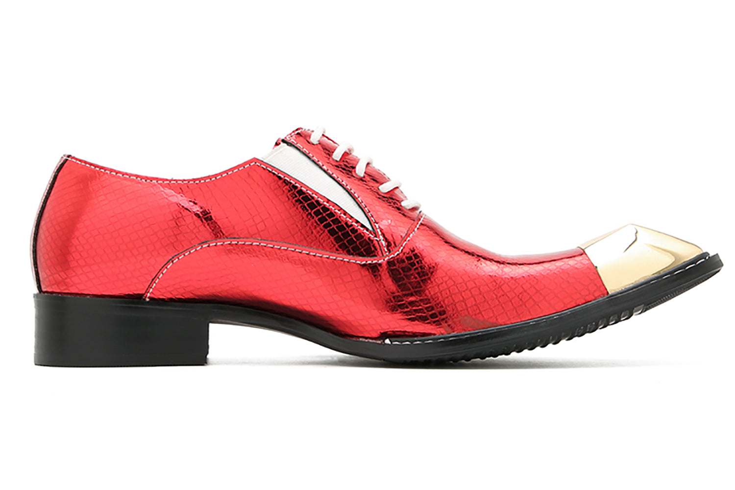 Men's Metal-Square Toe Dress Western Oxfords