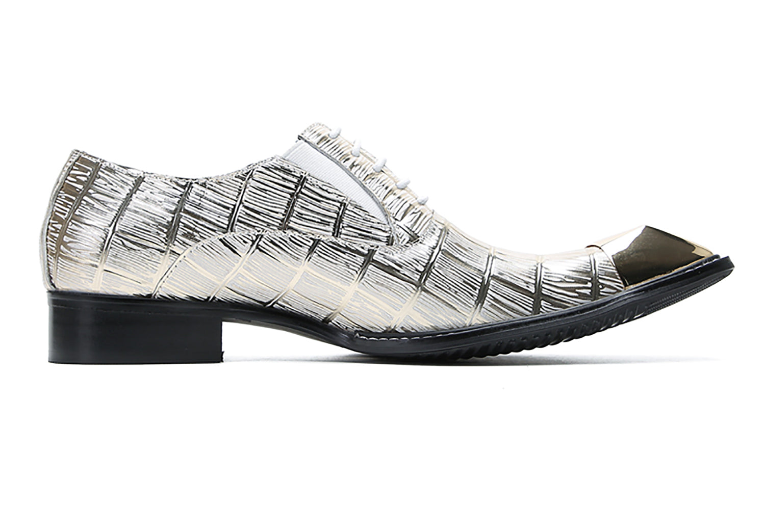 Men's Metal-Square Toe Dress Western Oxfords