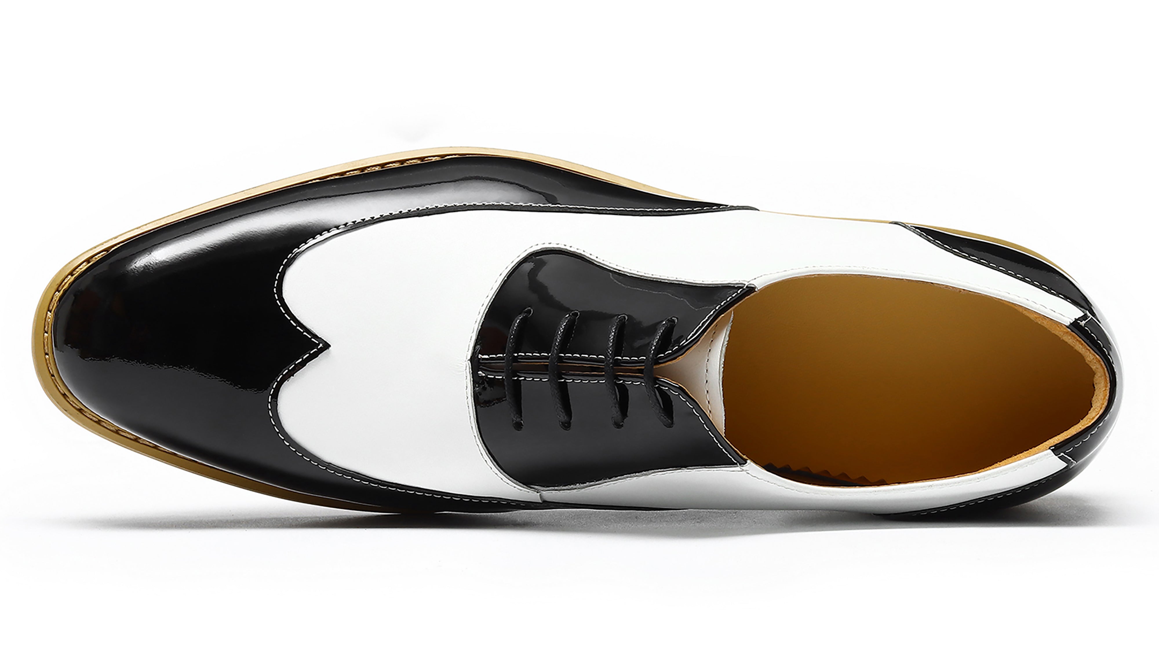 Men's Formal Oxford Shoes Black-White