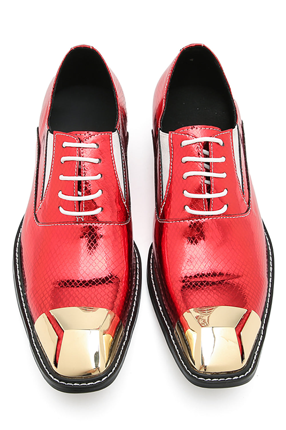 Men's Metal-Square Toe Dress Western Oxfords