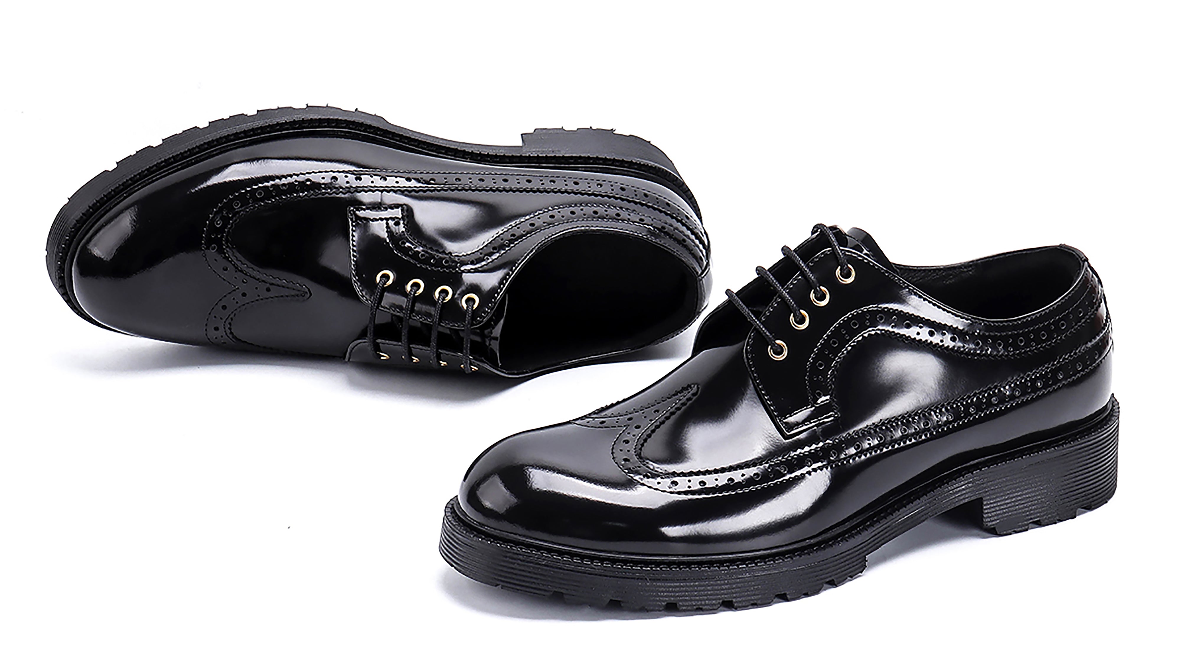 Men's Classic Dress Wingtip Brogues Derby