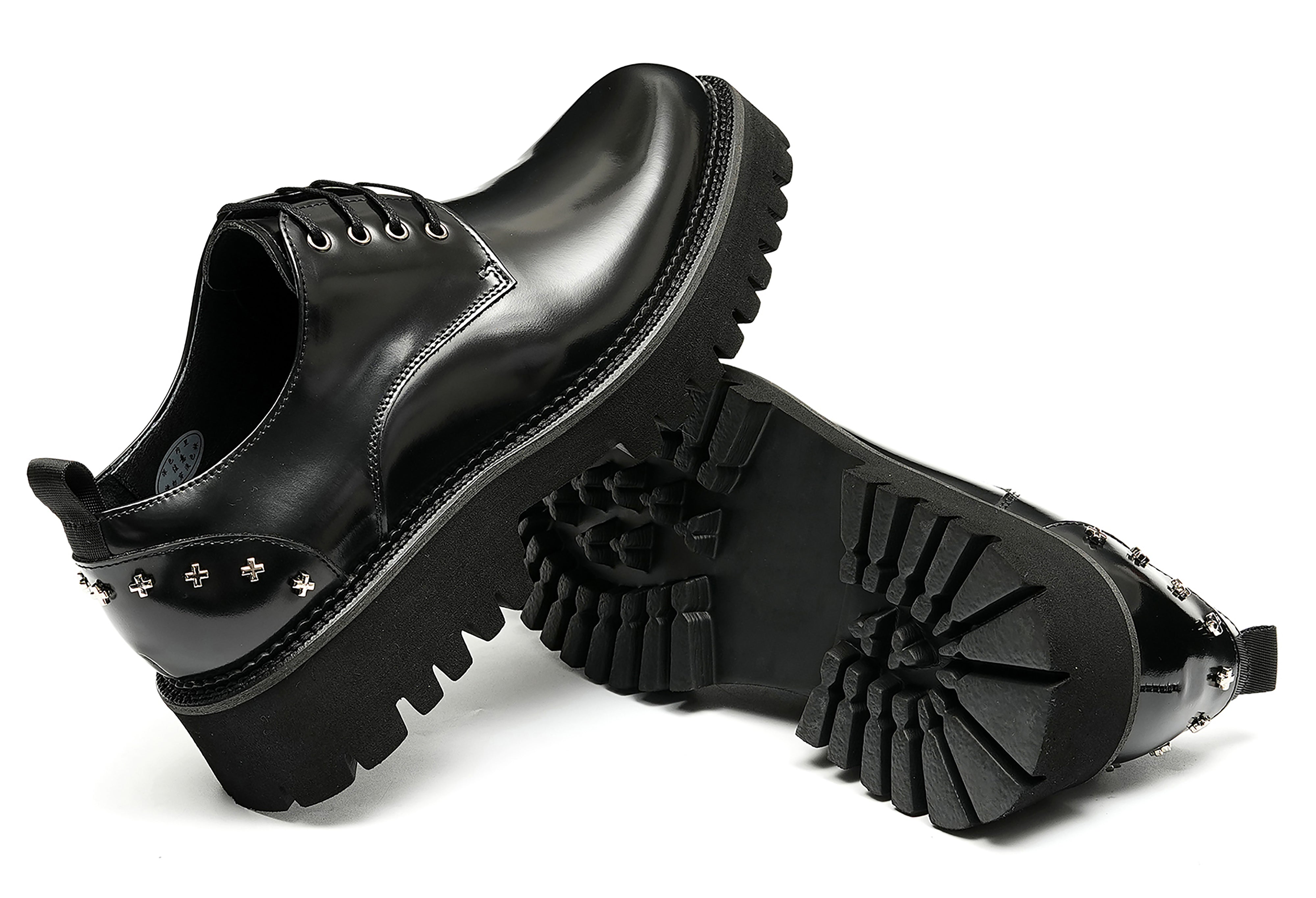 Men's Dress Rivets Thick Sole Derby