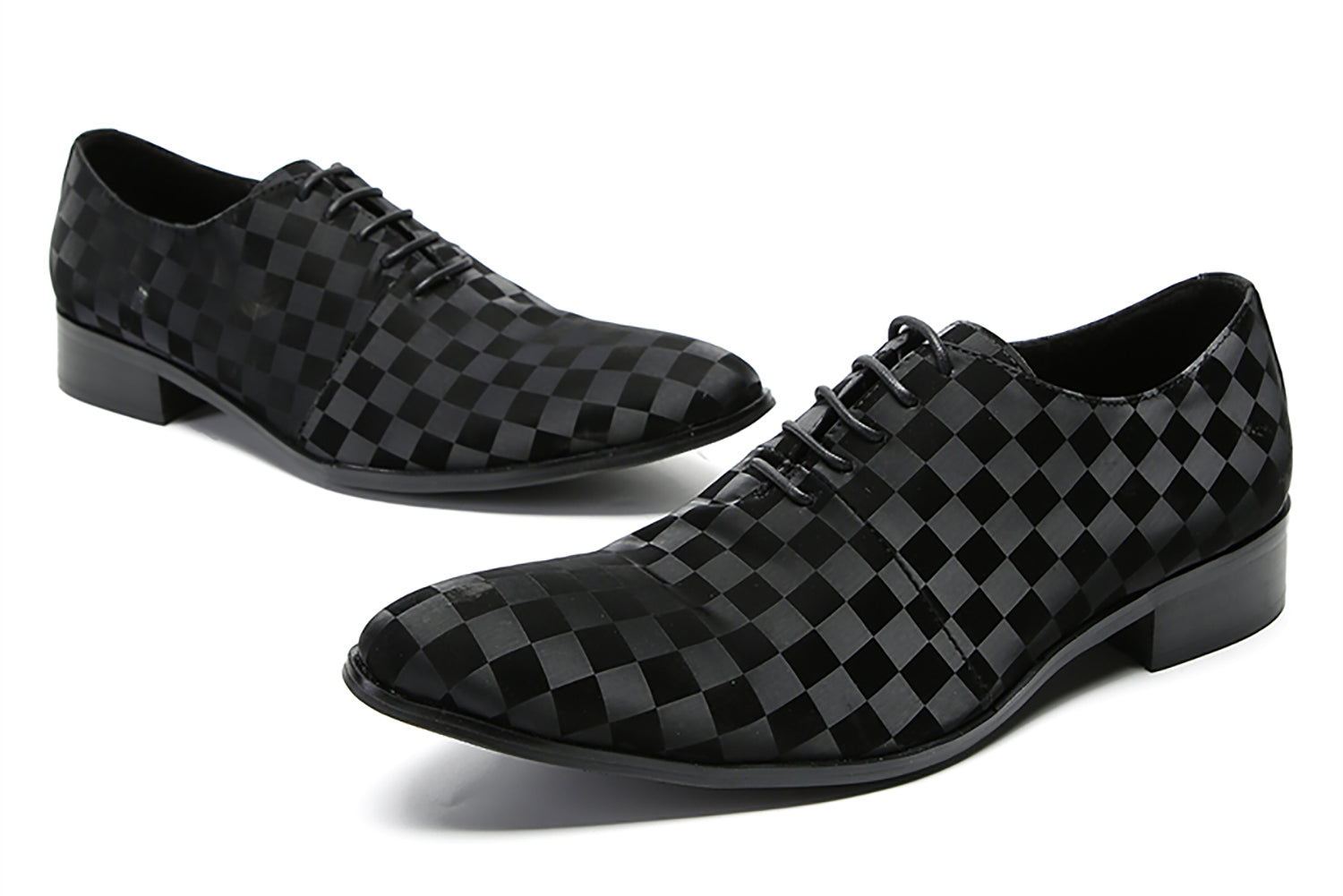 Vestido a cuadros para hombre Oxfords formales