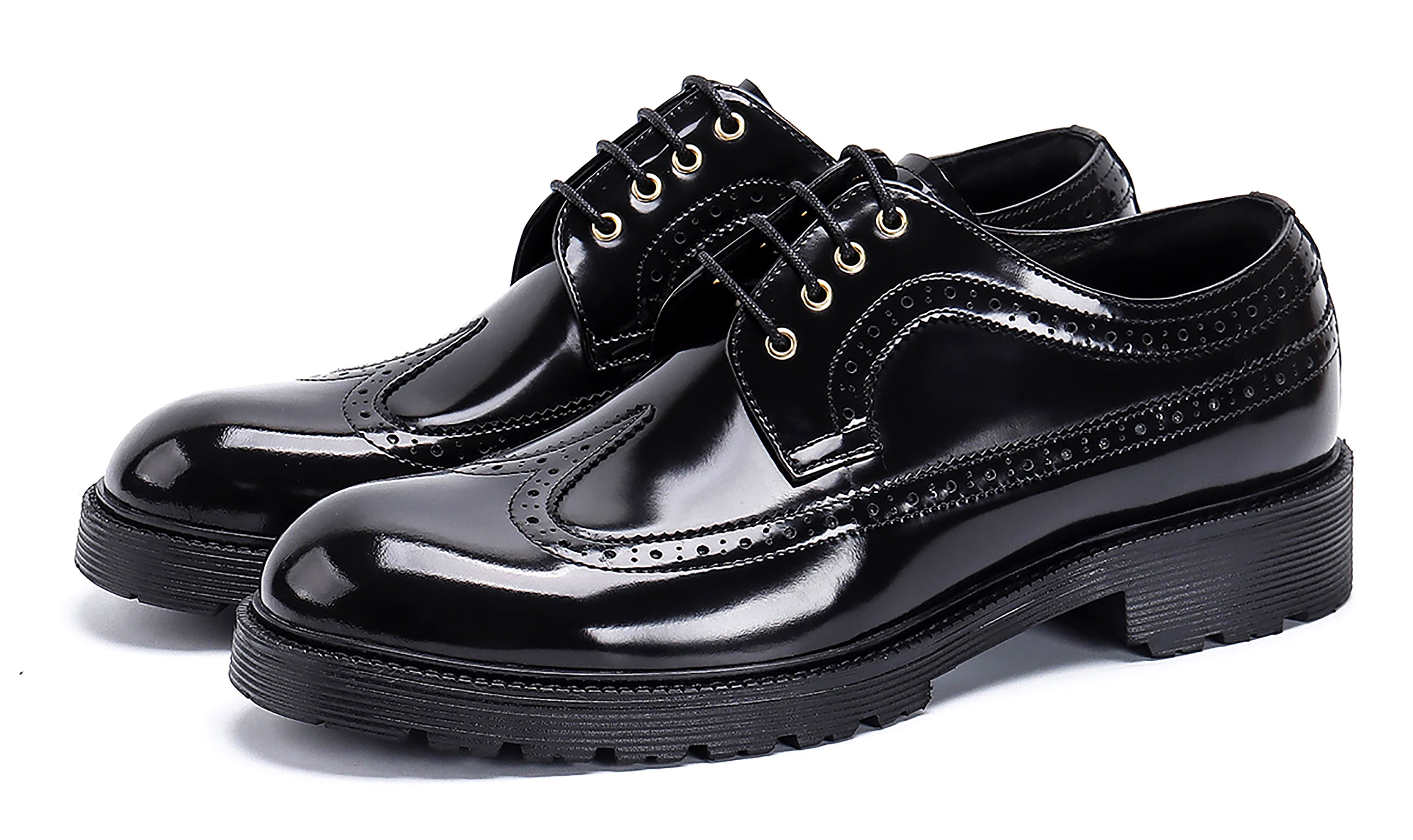 Men's Classic Dress Wingtip Brogues Derby