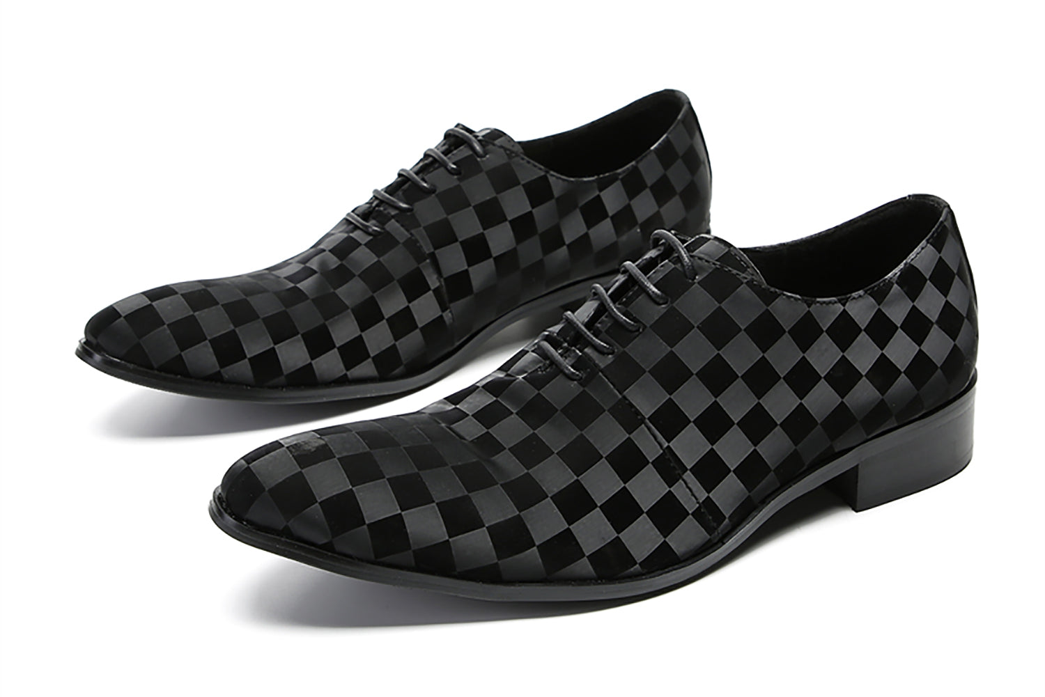 Vestido a cuadros para hombre Oxfords formales