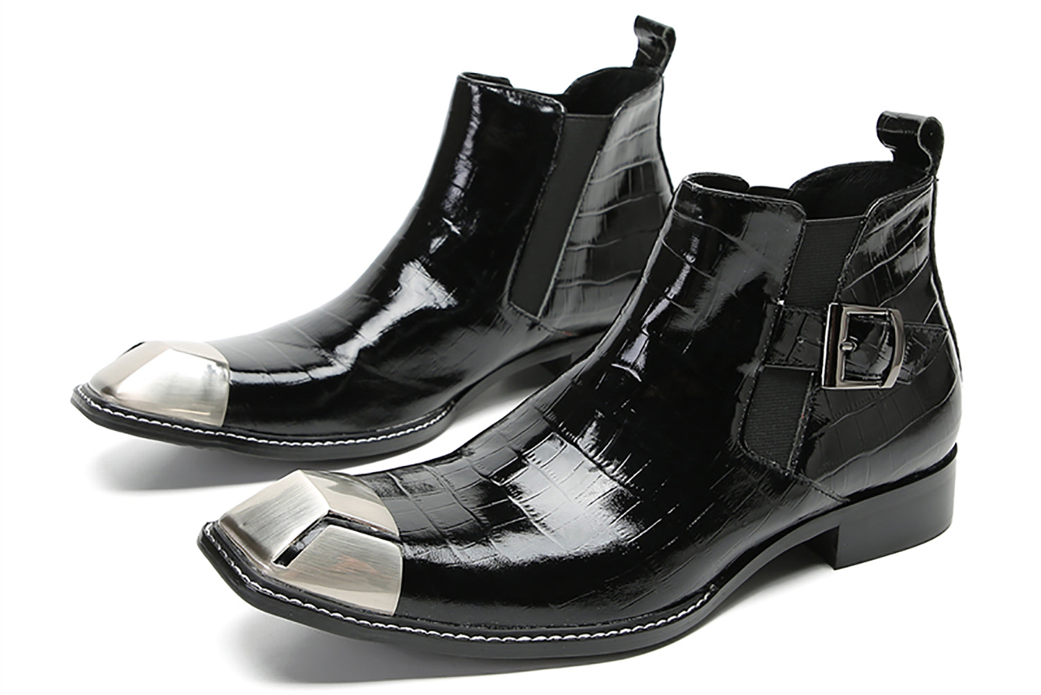 Botas occidentales Chelsea informales para hombre