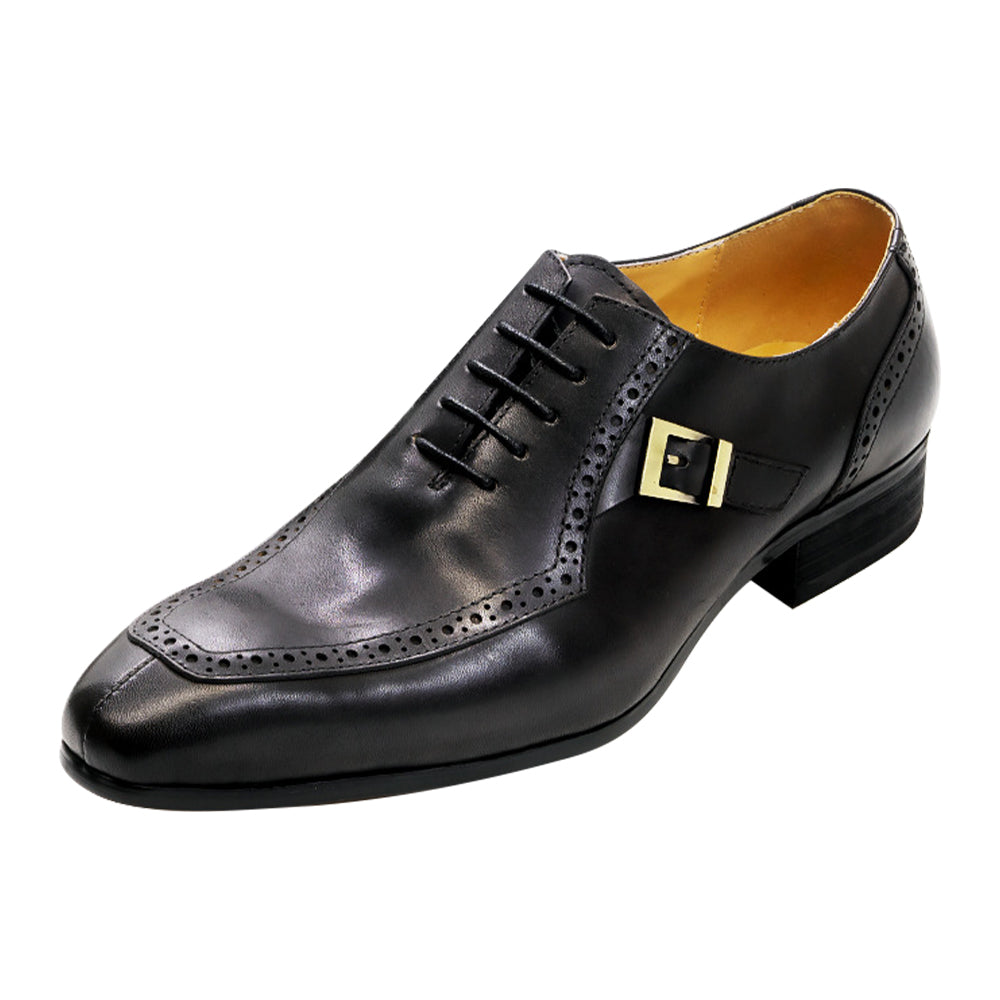 Men's Dress Formal Buckle Longwing Brogues Oxfords