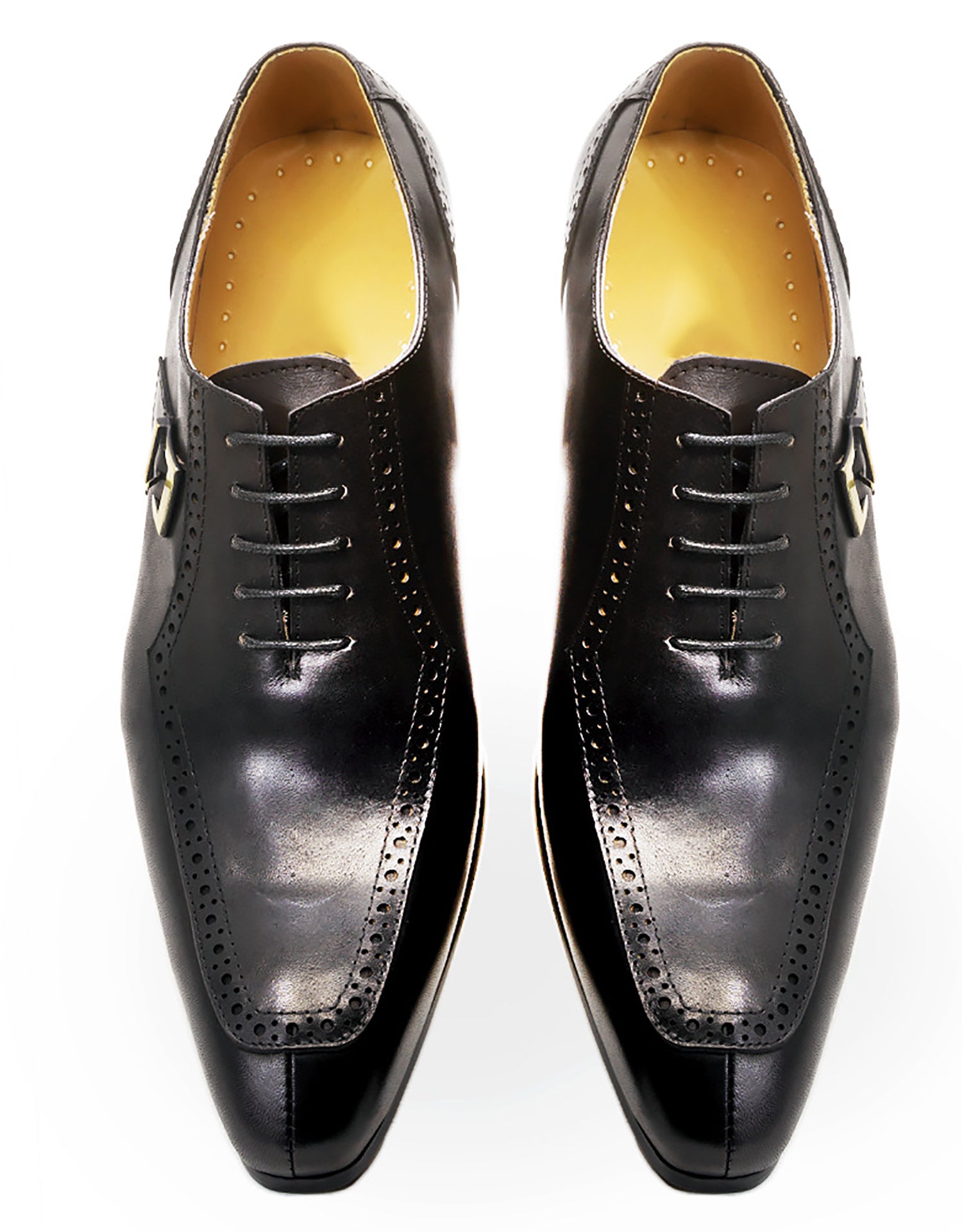 Men's Dress Formal Buckle Longwing Brogues Oxfords