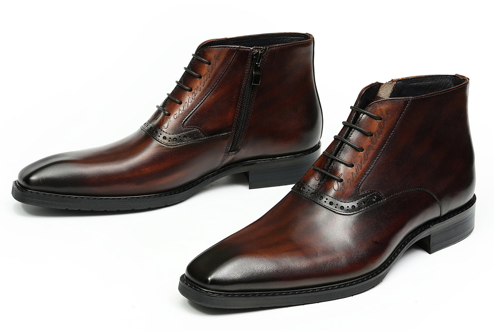 Men's Handmade Formal Brogues Oxfords Boots