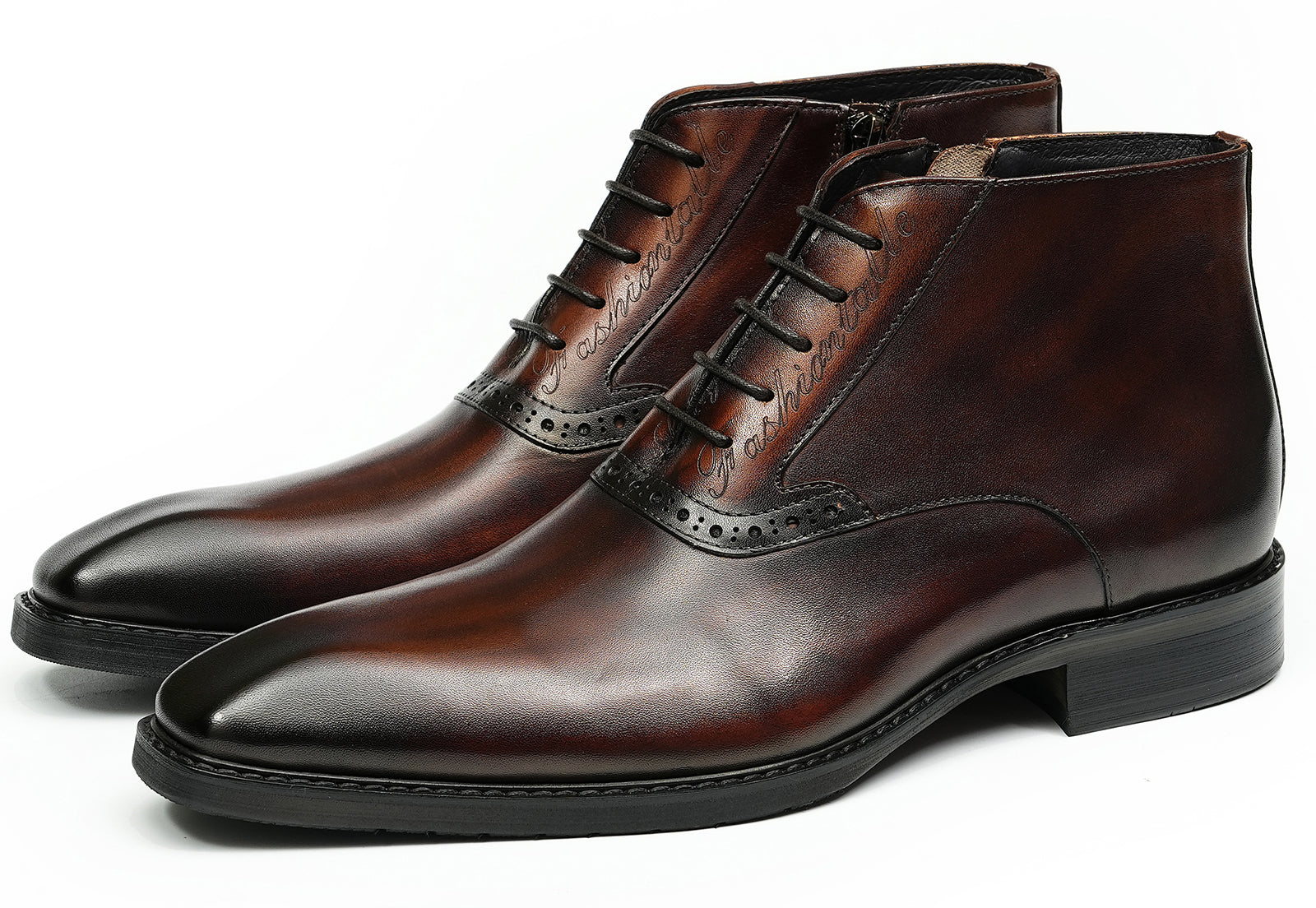 Men's Handmade Formal Brogues Oxfords Boots
