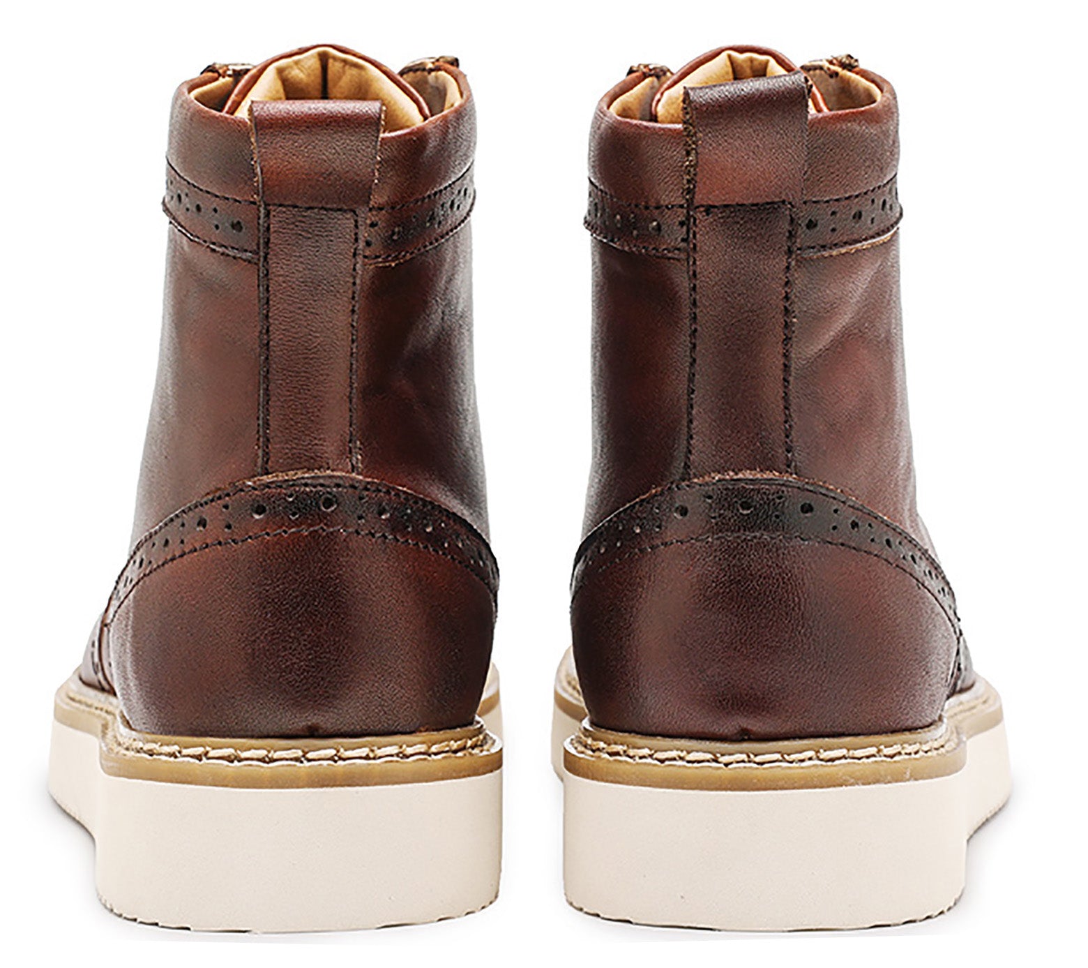 Men's Genuine Leather Lace Up Casual Dress Boots
