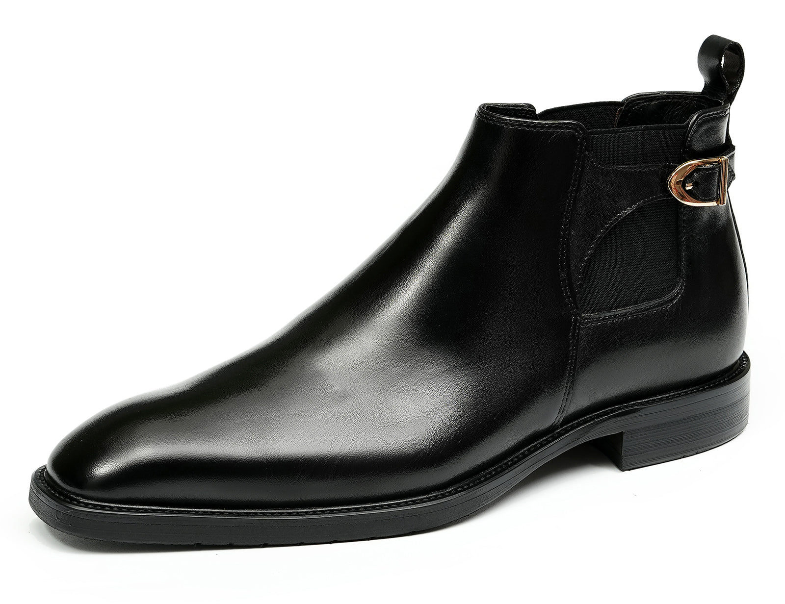 Men's Handmade Formal Buckle Chelsea Boots