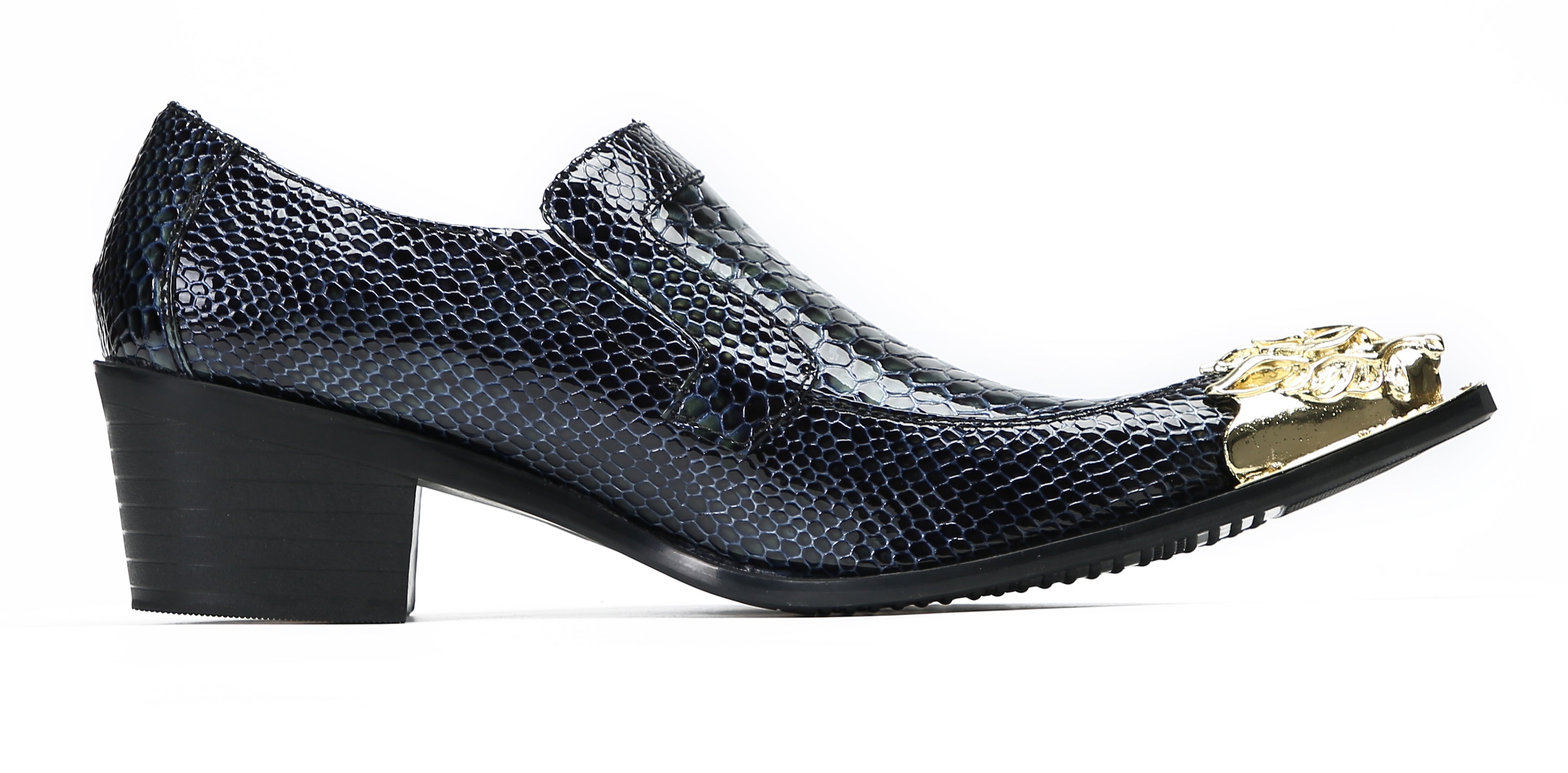 Men's Casual Metal-Tip Toe Western Loafers